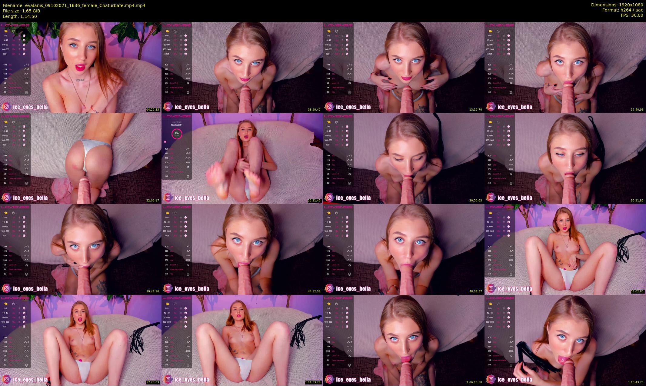 evalanis — 75 minute Chaturbate couple cam show recording, 1080p, Oct 9, 2021