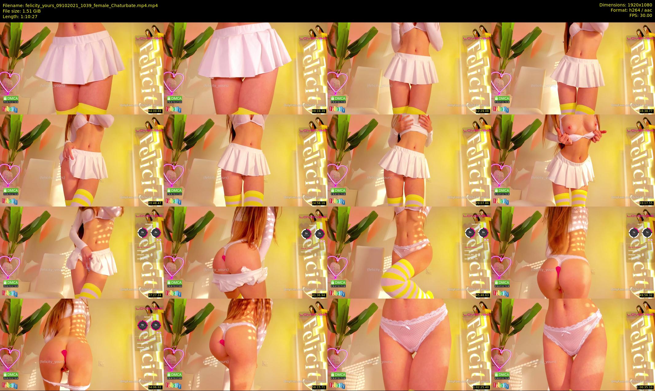 felicity_yours — 71 minute Chaturbate female cam show recording, 1080p, Oct 9, 2021