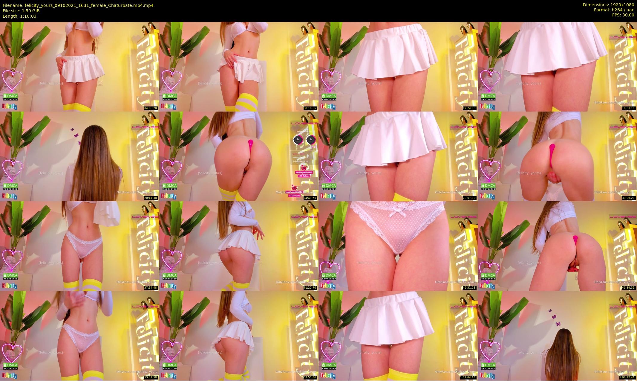 felicity_yours — 71 minute Chaturbate female cam show recording, 1080p, Oct 9, 2021