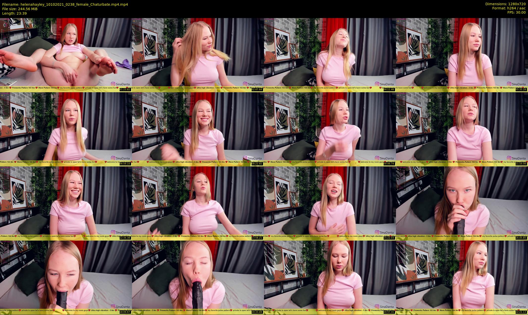 helenahayley — 24 minute Chaturbate female cam show recording, 720p, Oct 10, 2021