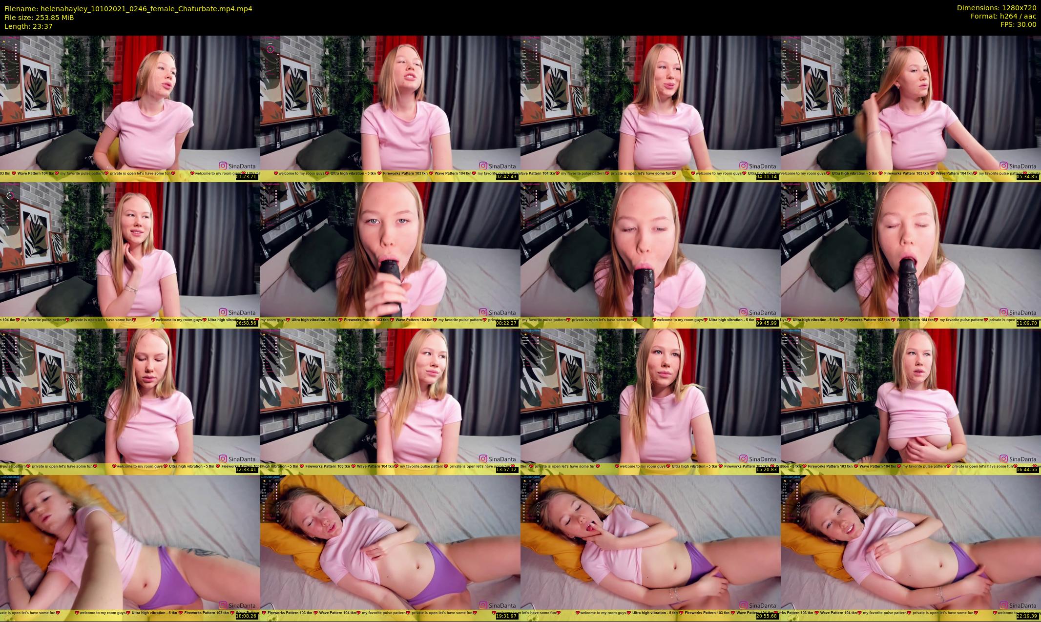 helenahayley — 24 minute Chaturbate female cam show recording, 720p, Oct 10, 2021