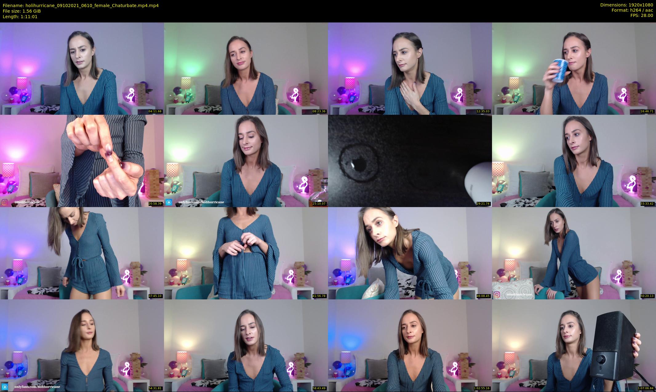 holihurricane — 72 minute Chaturbate female cam show recording, 1080p, Oct 9, 2021
