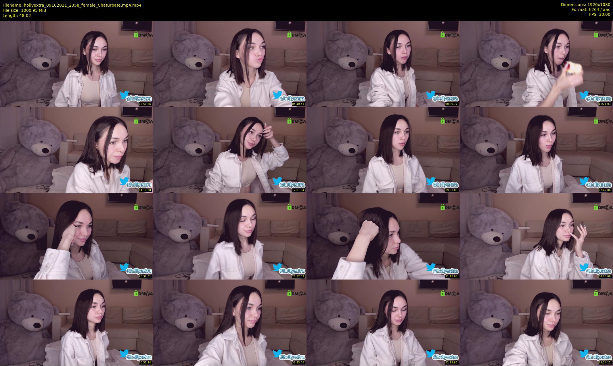 hollyextra — 49 minute Chaturbate female cam show recording, 1080p, Oct 9, 2021