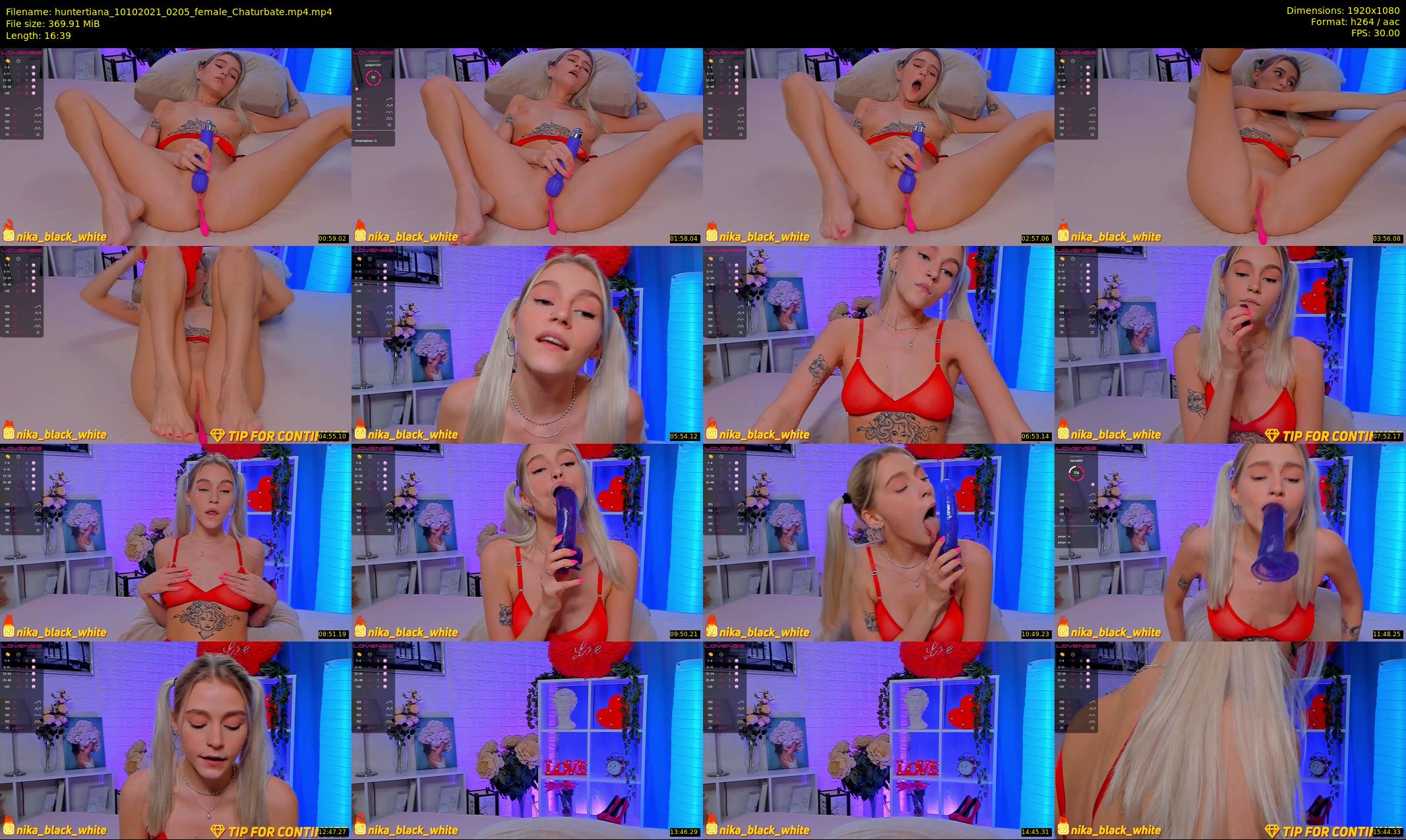huntertiana — 17 minute Chaturbate female cam show recording, 1080p, Oct 10, 2021
