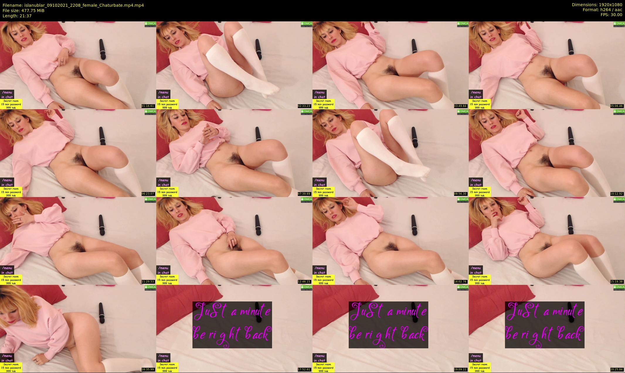 islanublar — 22 minute Chaturbate female cam show recording, 1080p, Oct 9, 2021