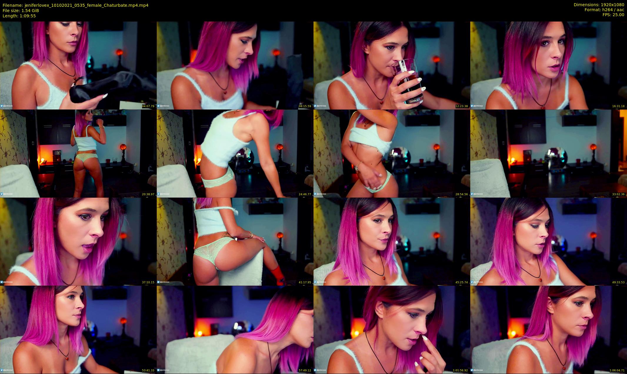 jeniferlovex — 70 minute Chaturbate female cam show recording, 1080p, Oct 10, 2021