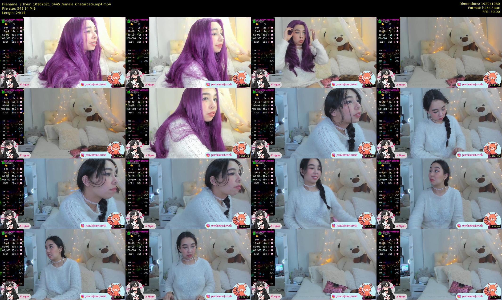 ji_hyun — 25 minute Chaturbate female cam show recording, 1080p, Oct 10, 2021