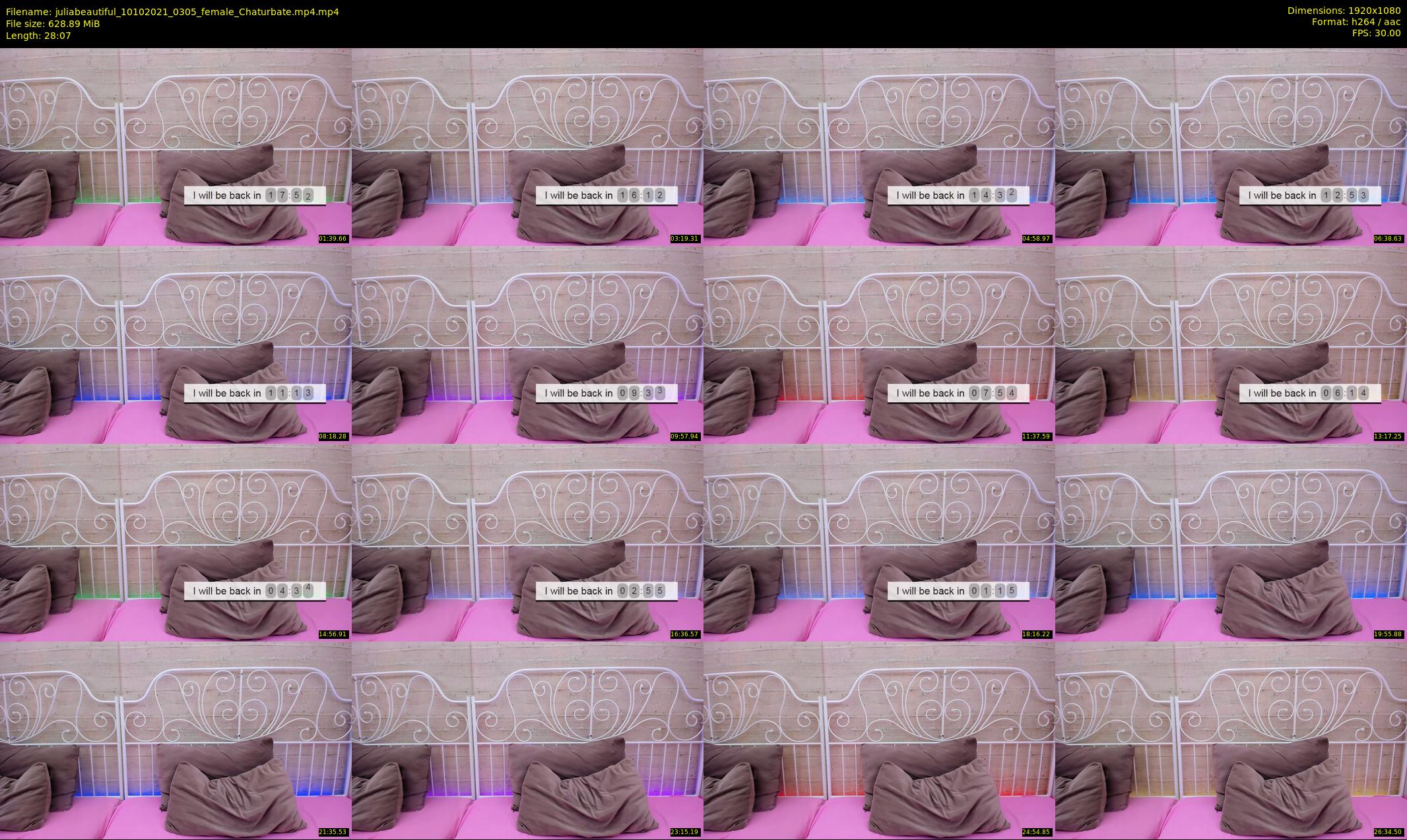 juliabeautiful — 29 minute Chaturbate female cam show recording, 1080p, Oct 10, 2021