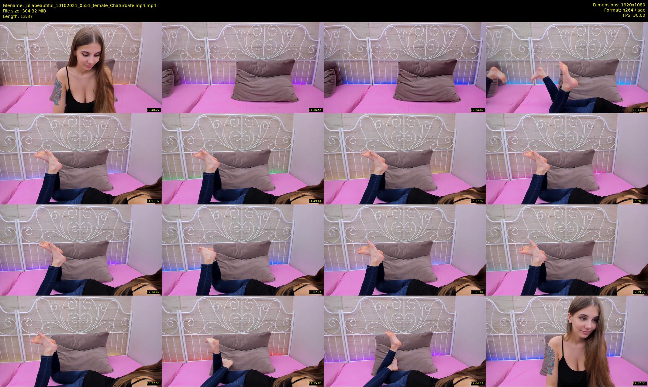 juliabeautiful — 14 minute Chaturbate female cam show recording, 1080p, Oct 10, 2021