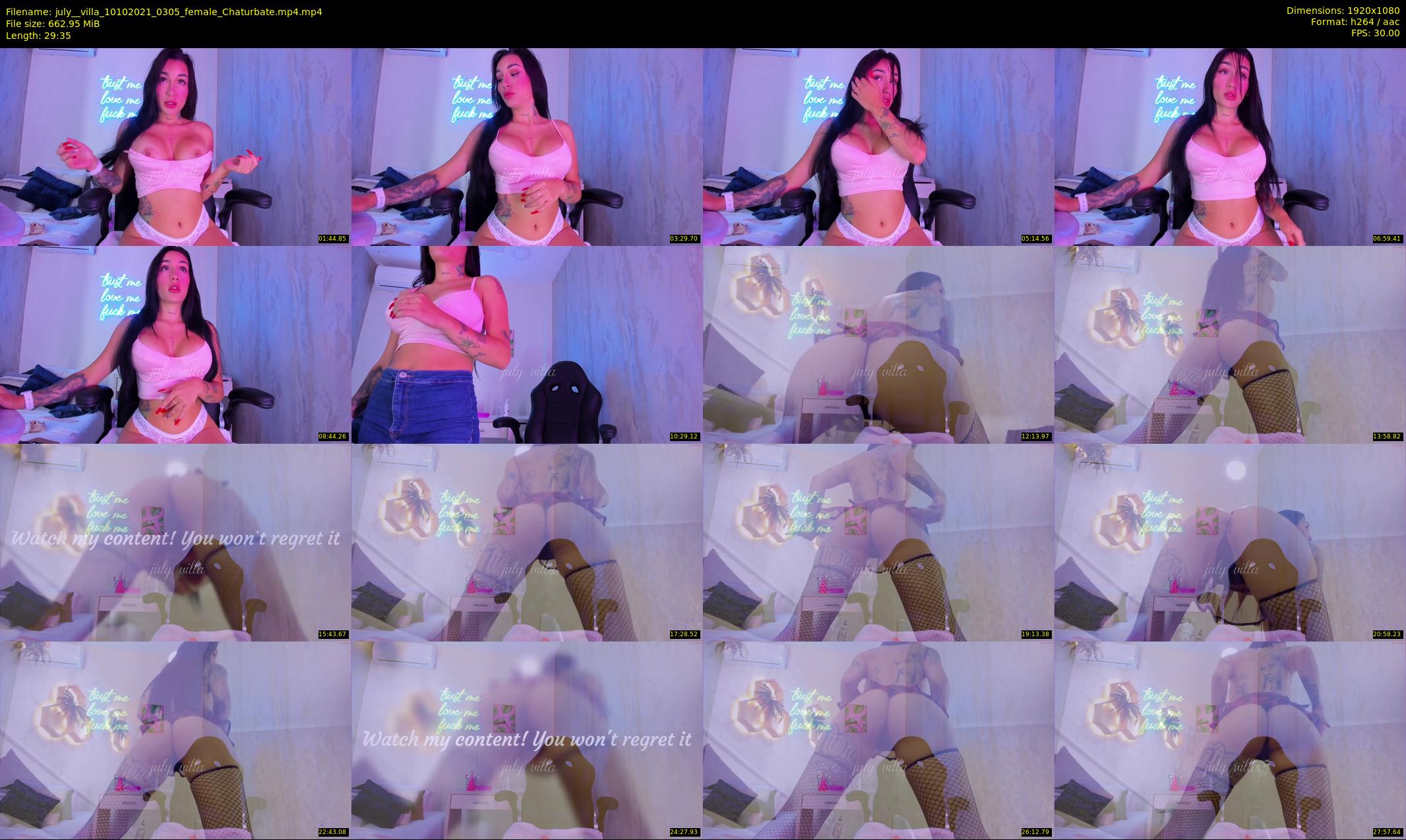 july__villa — 30 minute Chaturbate female cam show recording, 1080p, Oct 10, 2021