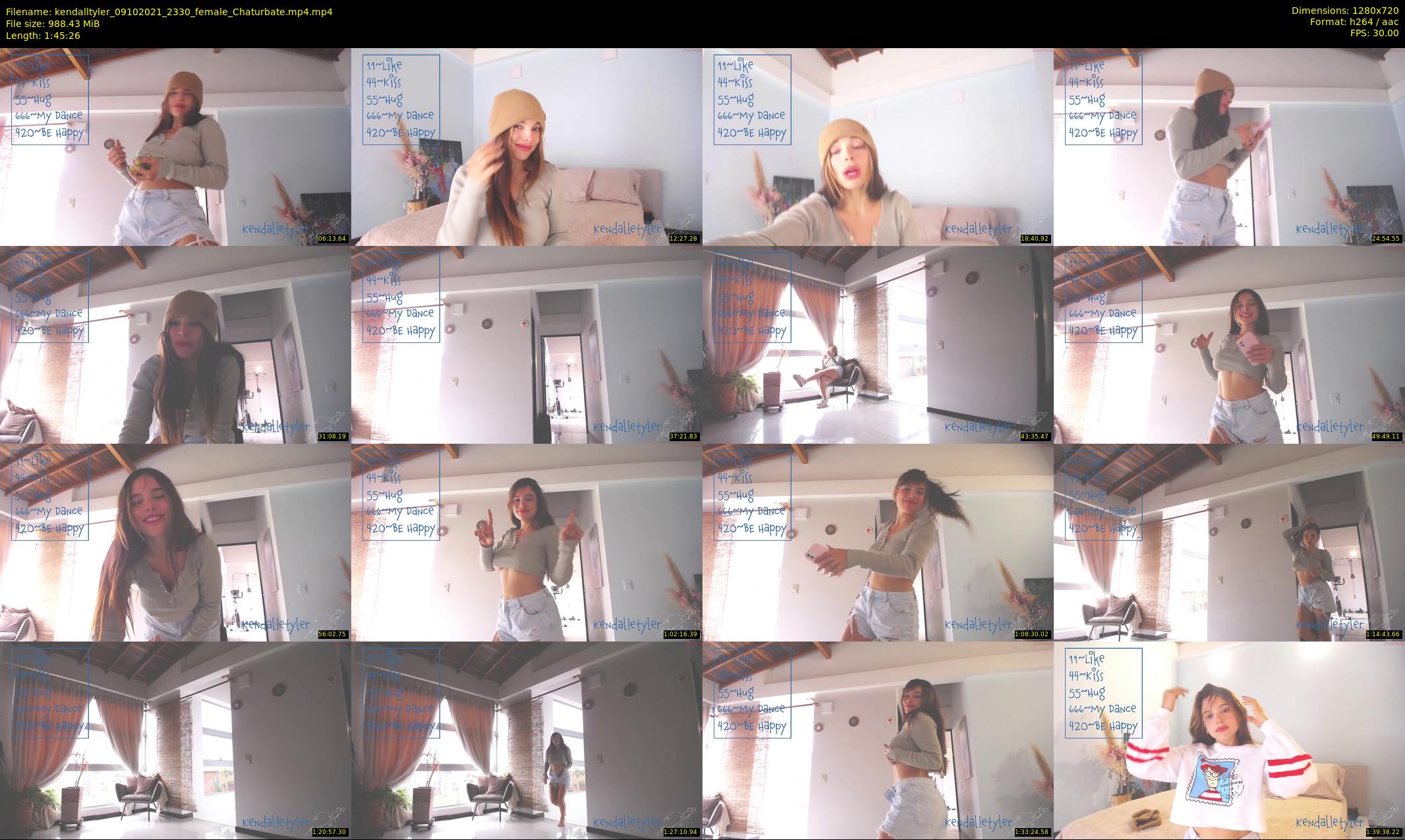 kendalltyler — 106 minute Chaturbate female cam show recording, 720p, Oct 9, 2021