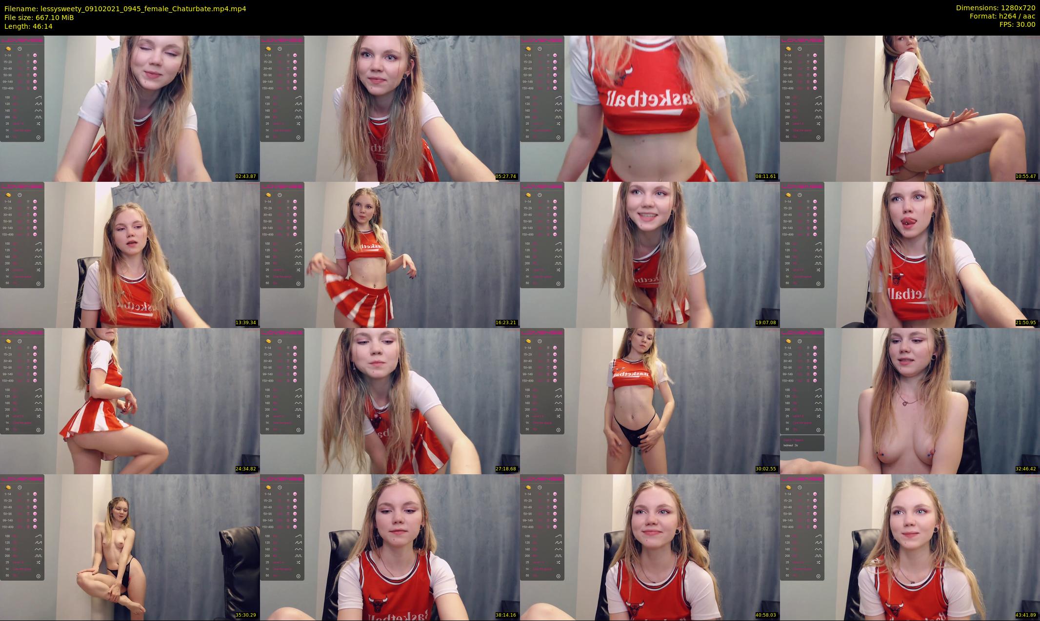 lessysweety — 47 minute Chaturbate female cam show recording, 720p, Oct 9, 2021