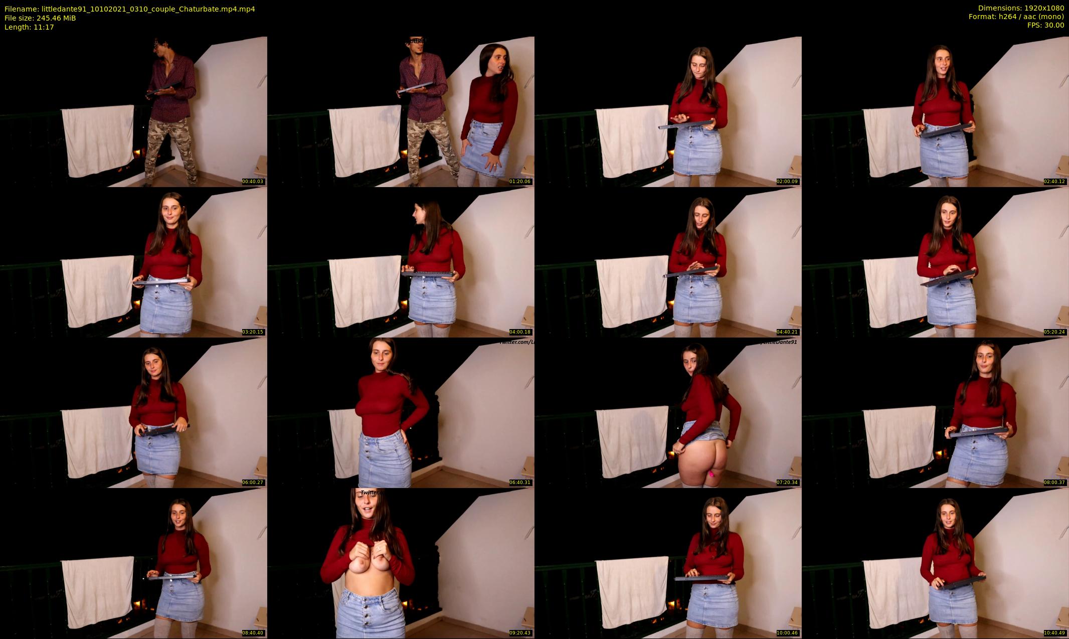 littledante91 — 12 minute Chaturbate couple cam show recording, 1080p, Oct 10, 2021