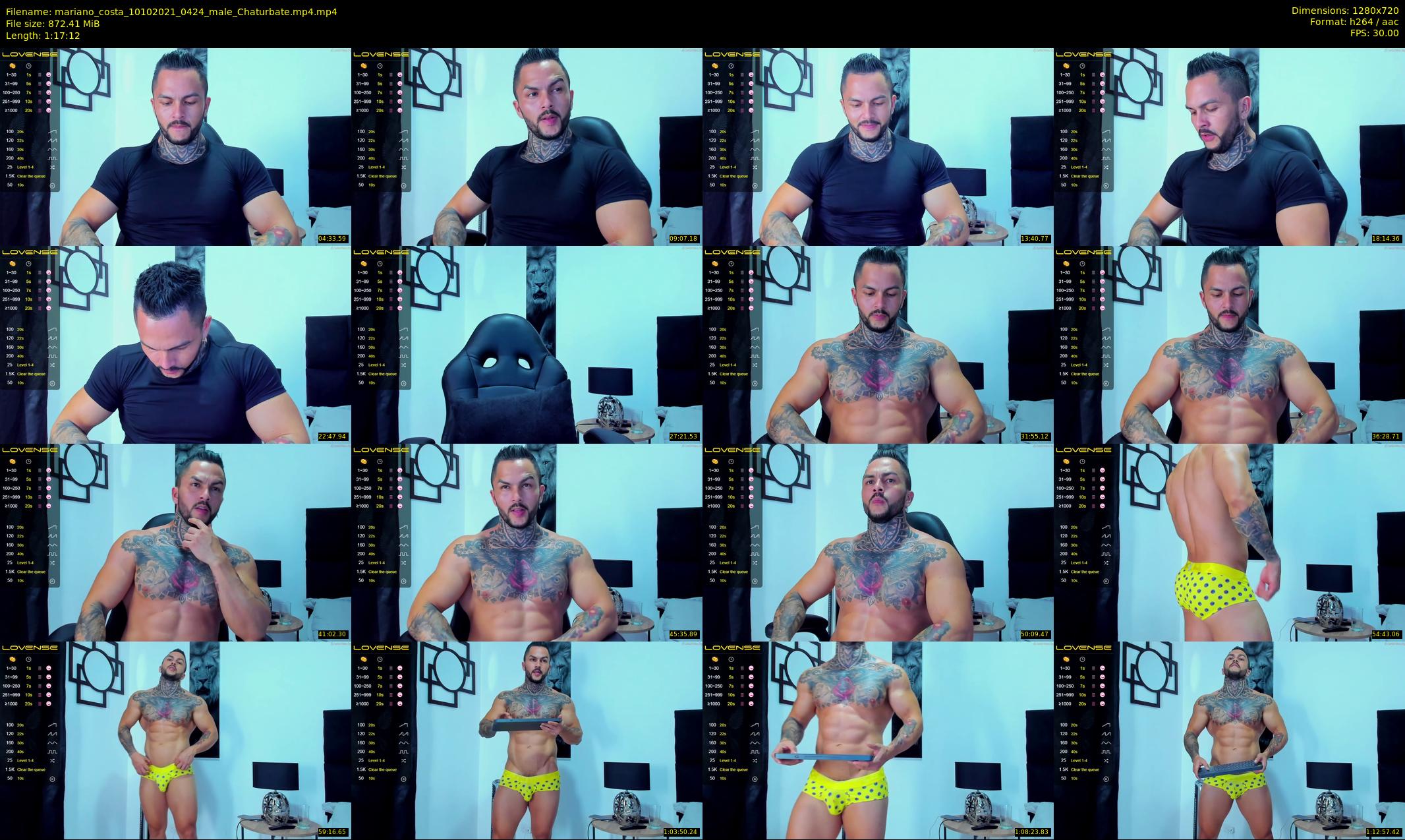 mariano_costa — 78 minute Chaturbate male cam show recording, 720p, Oct 10, 2021