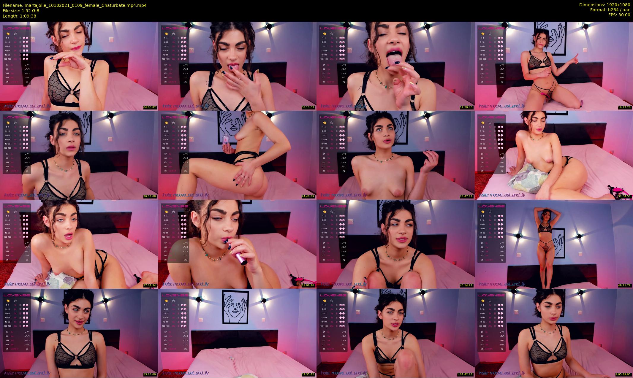 martajolie — 70 minute Chaturbate female cam show recording, 1080p, Oct 10, 2021