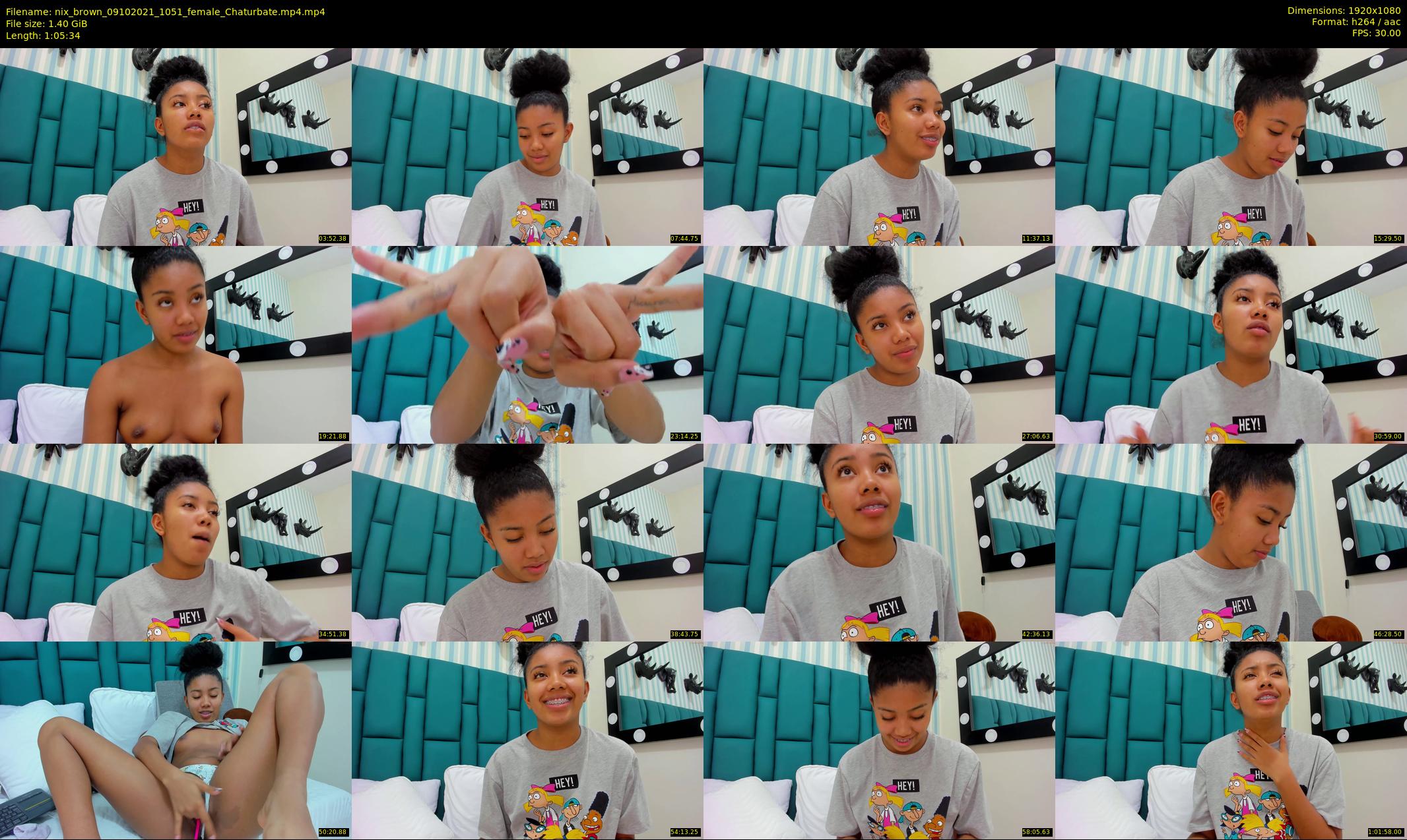 nix_brown — 66 minute Chaturbate female cam show recording, 1080p, Oct 9, 2021