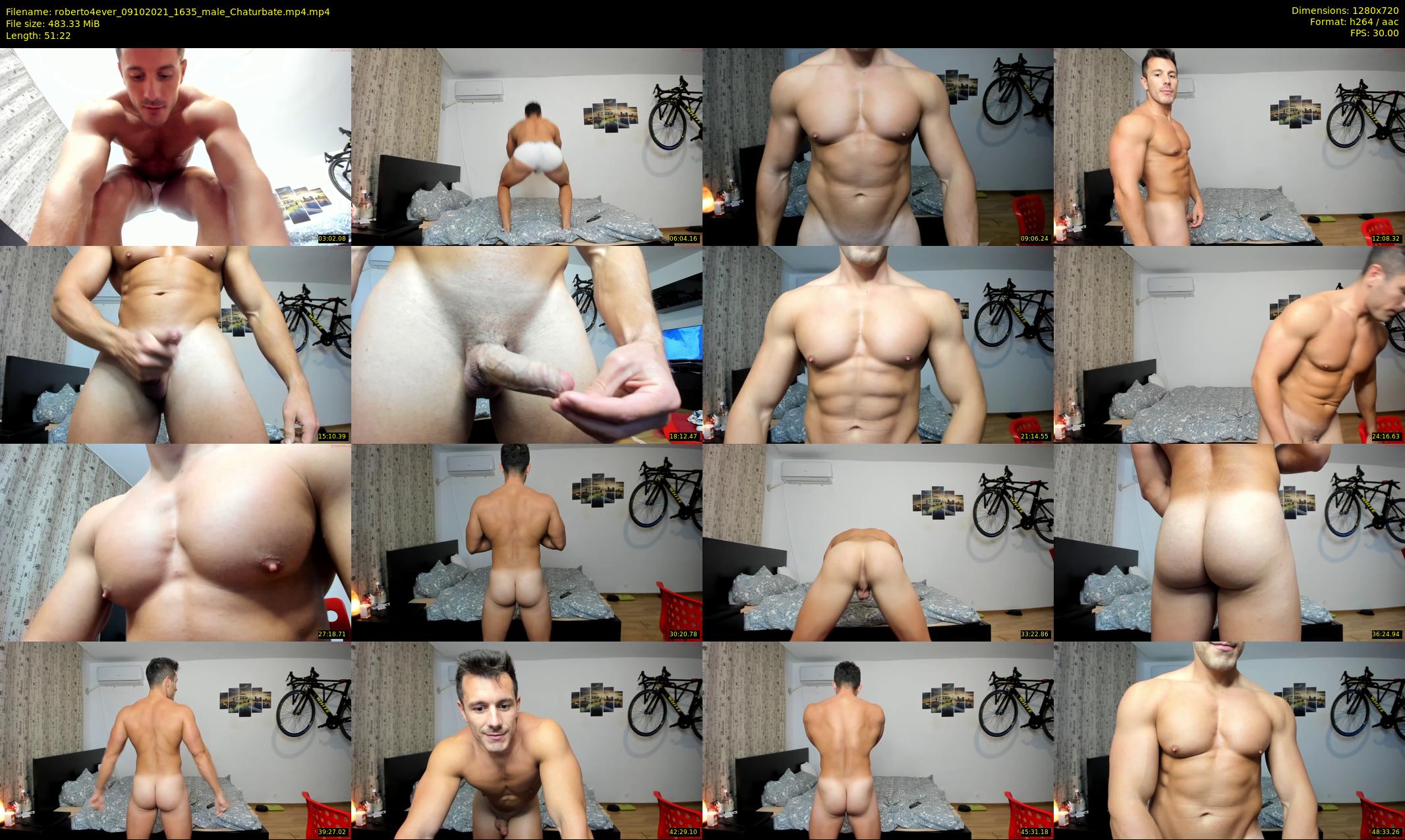 roberto4ever — 52 minute Chaturbate male cam show recording, 720p, Oct 9, 2021