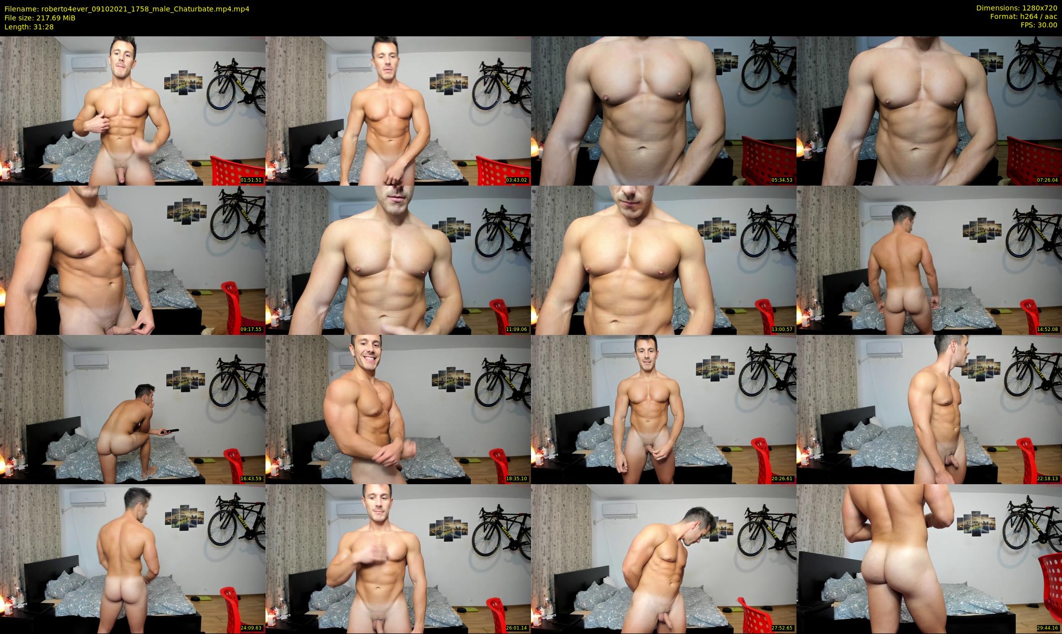 roberto4ever — 32 minute Chaturbate male cam show recording, 720p, Oct 9, 2021