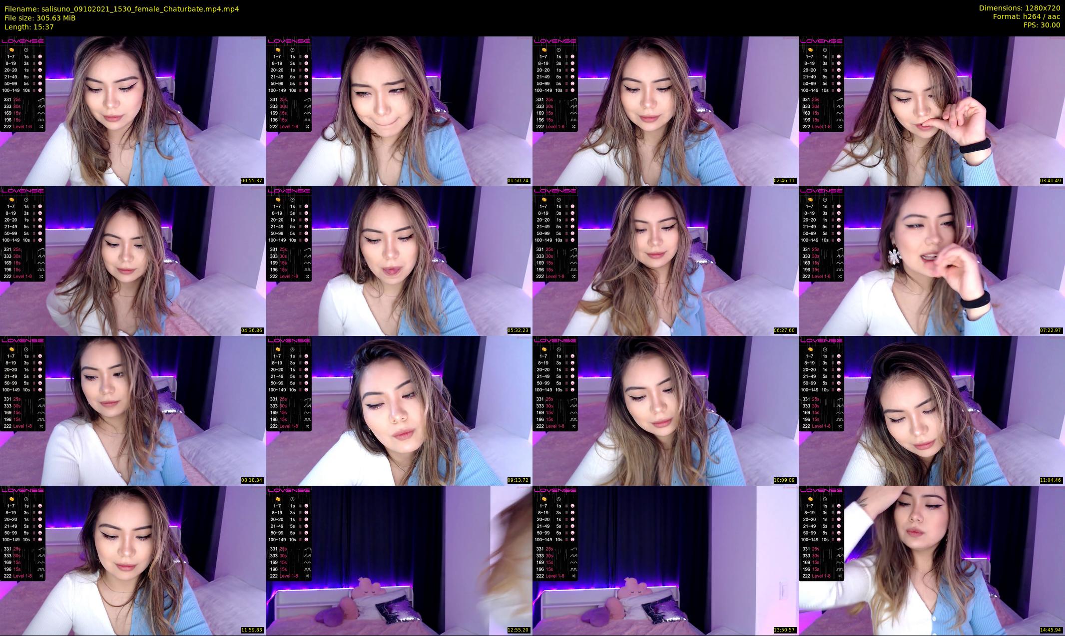 salisuno — 16 minute Chaturbate female cam show recording, 720p, Oct 9, 2021