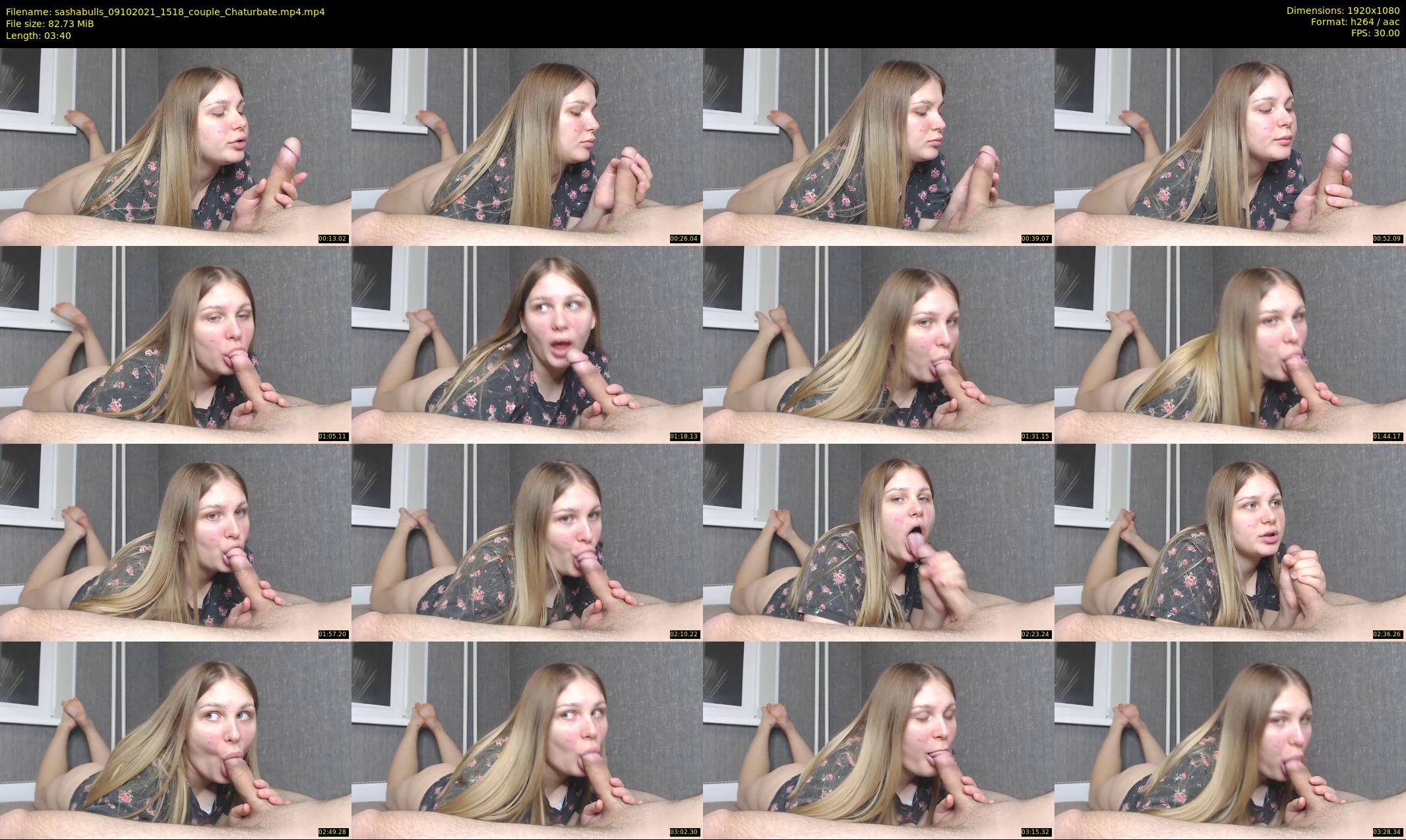 sashabulls — 4 minute Chaturbate couple cam show recording, 1080p, Oct 9, 2021