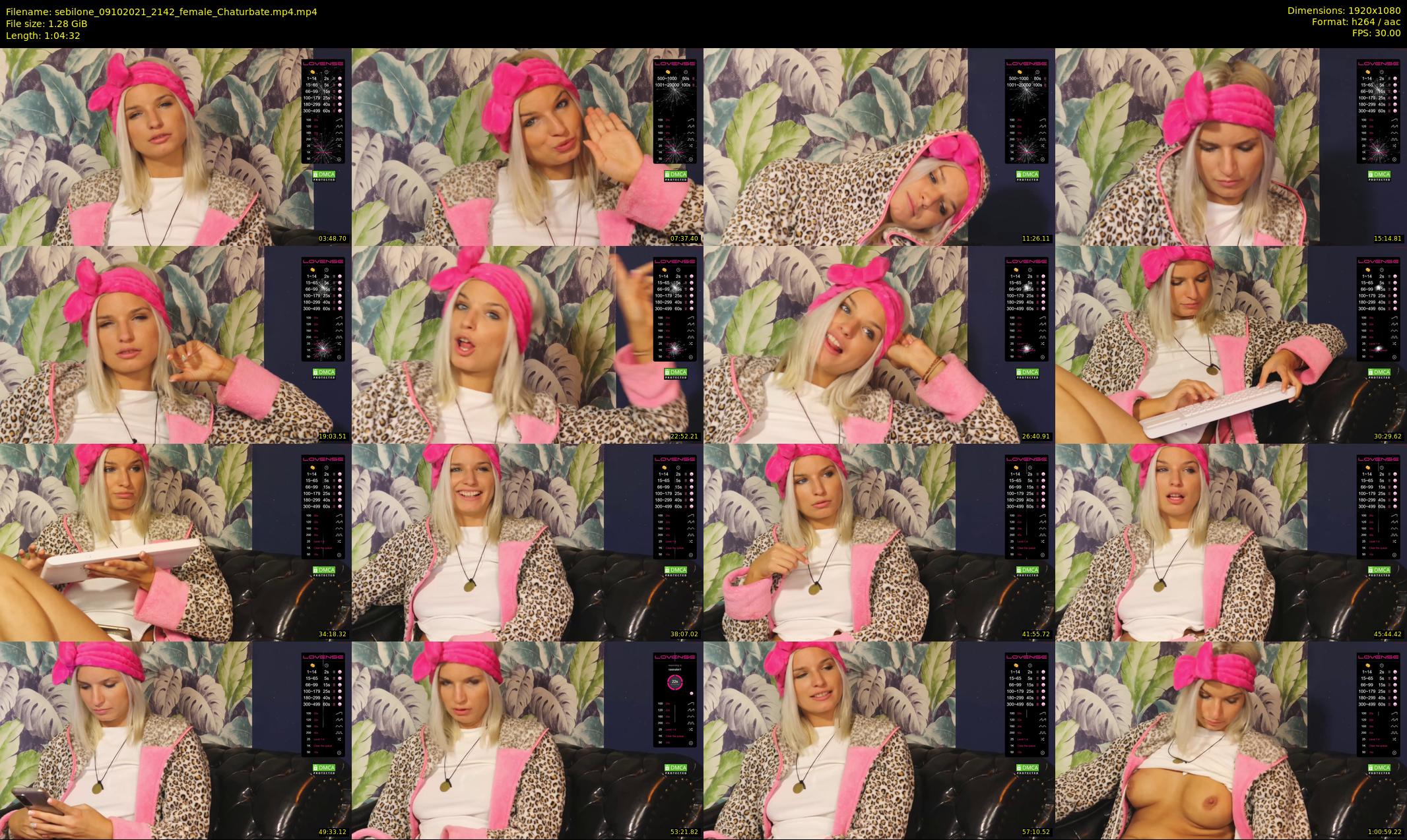 sebilone — 65 minute Chaturbate couple cam show recording, 1080p, Oct 9, 2021