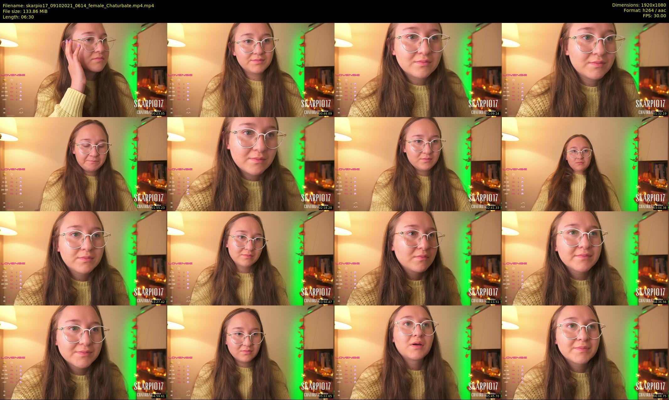 skarpio17 — 7 minute Chaturbate female cam show recording, 1080p, Oct 9, 2021