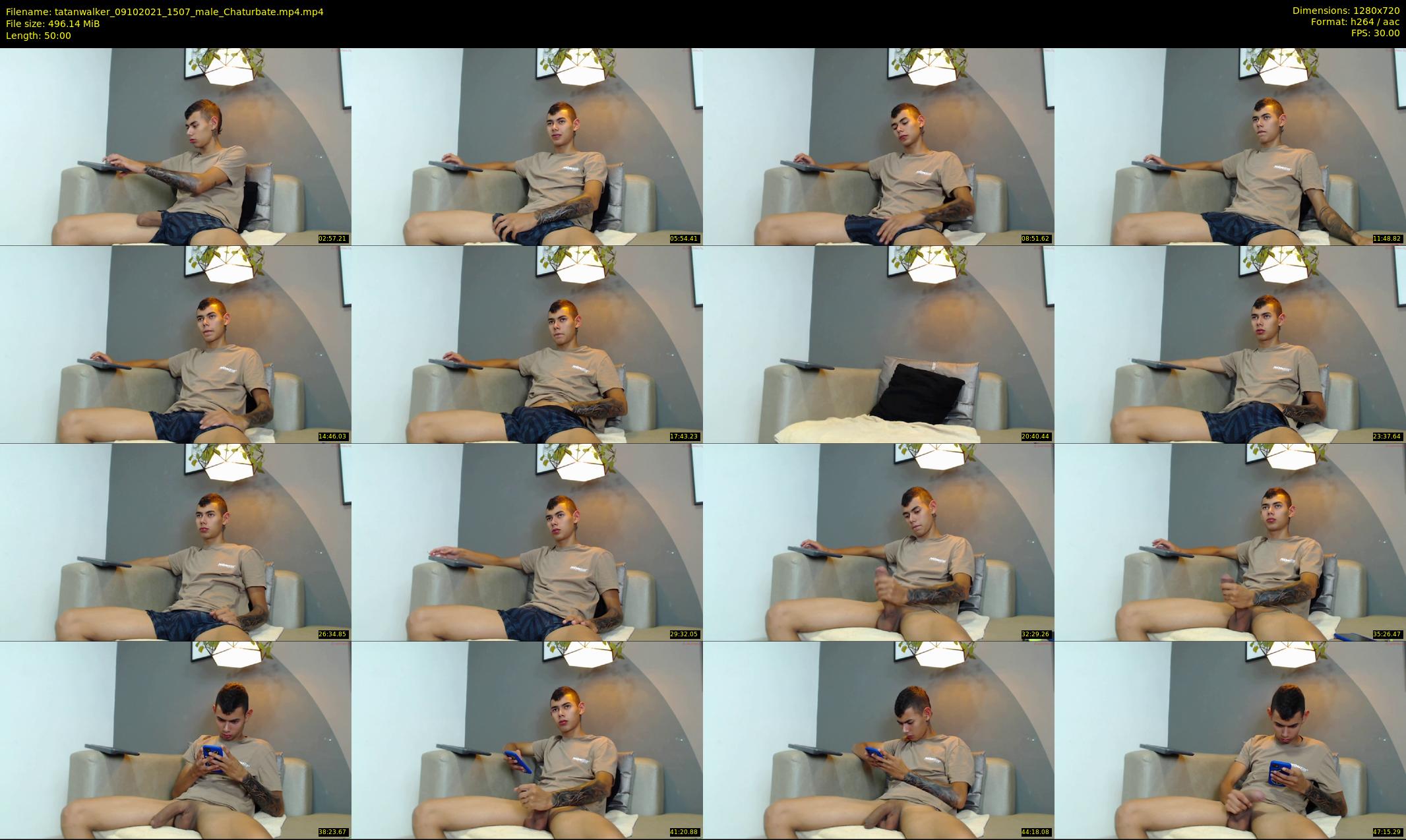 tatanwalker — 50 minute Chaturbate male cam show recording, 720p, Oct 9, 2021