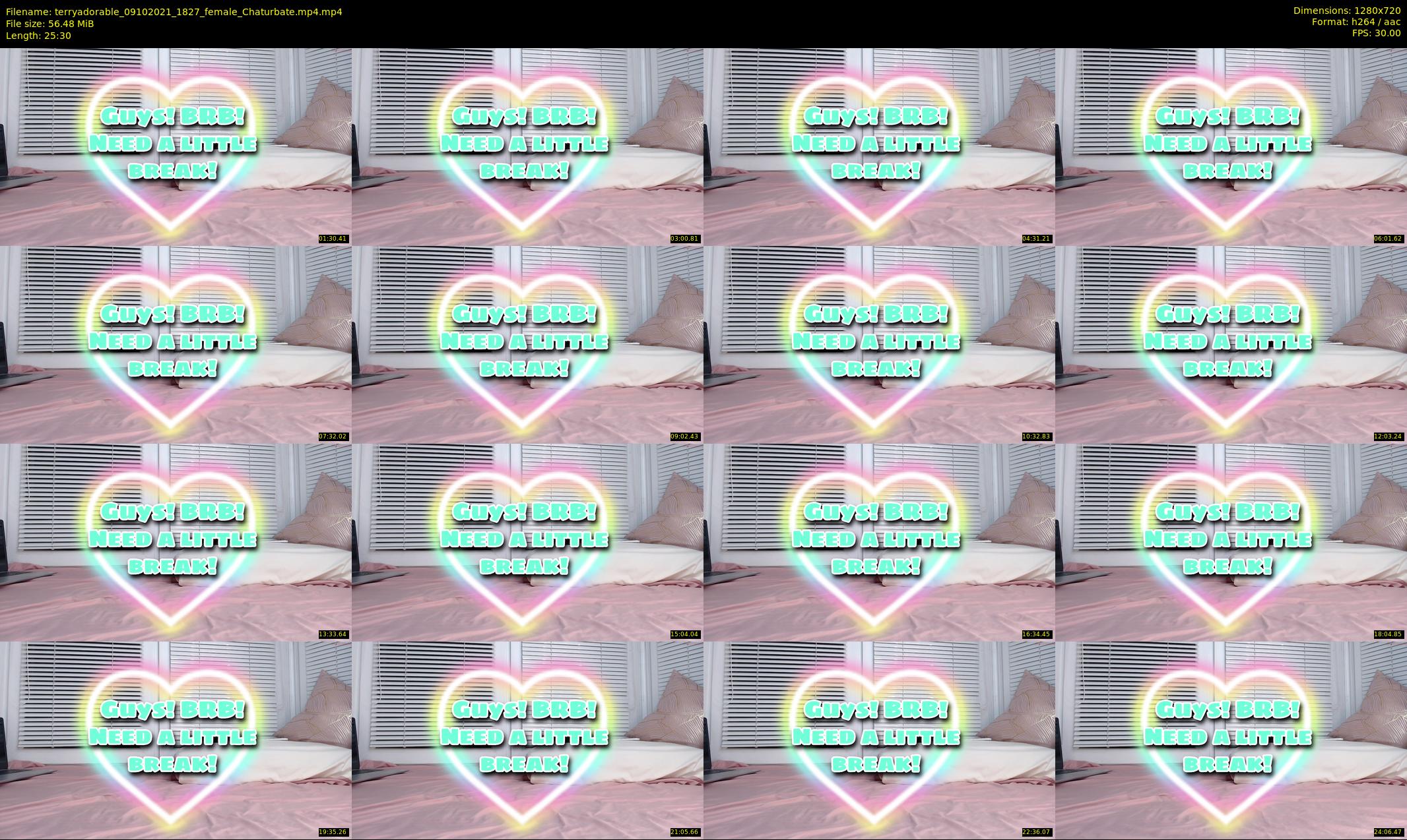 terryadorable — 26 minute Chaturbate female cam show recording, 720p, Oct 9, 2021