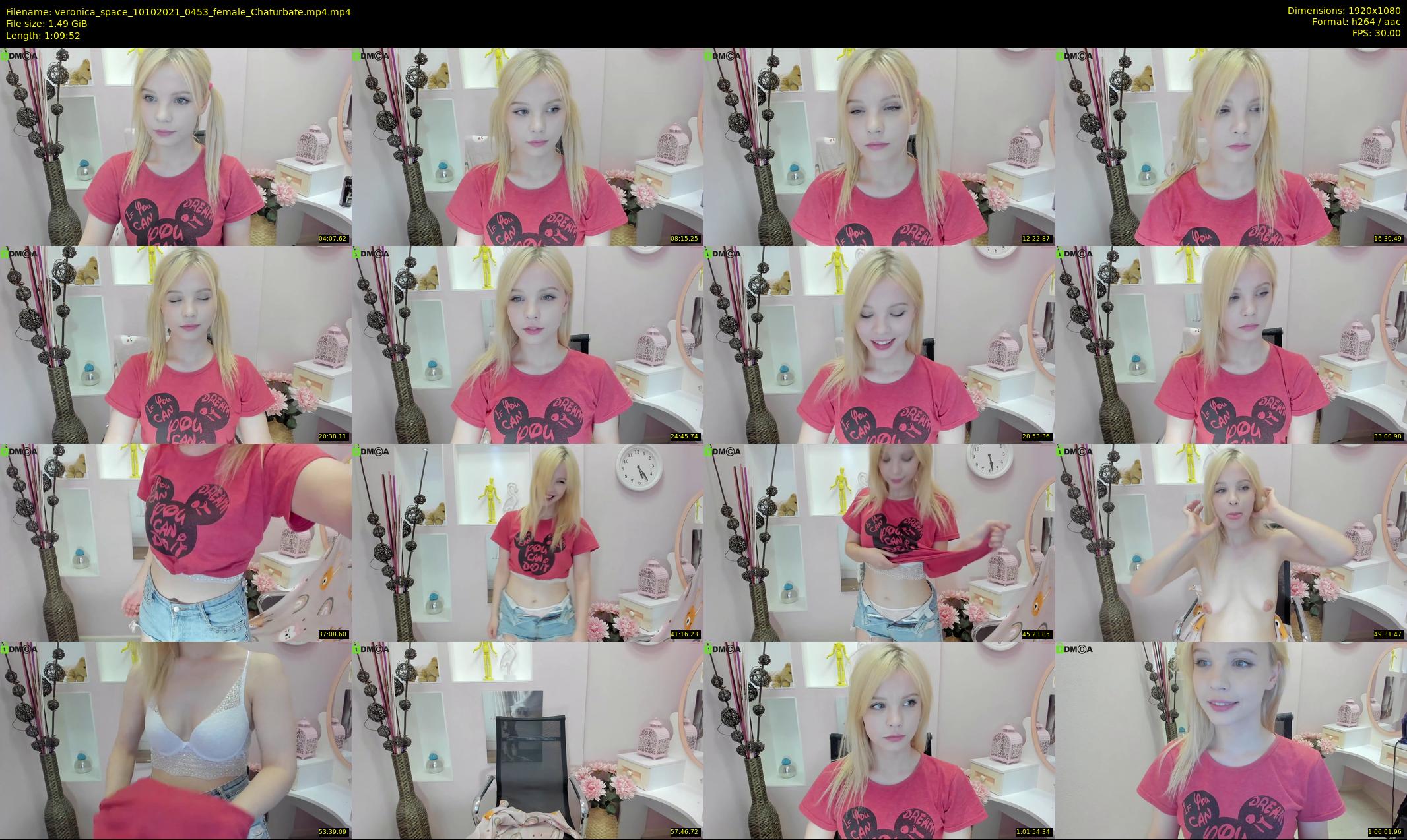 veronica_space — 70 minute Chaturbate female cam show recording, 1080p, Oct 10, 2021