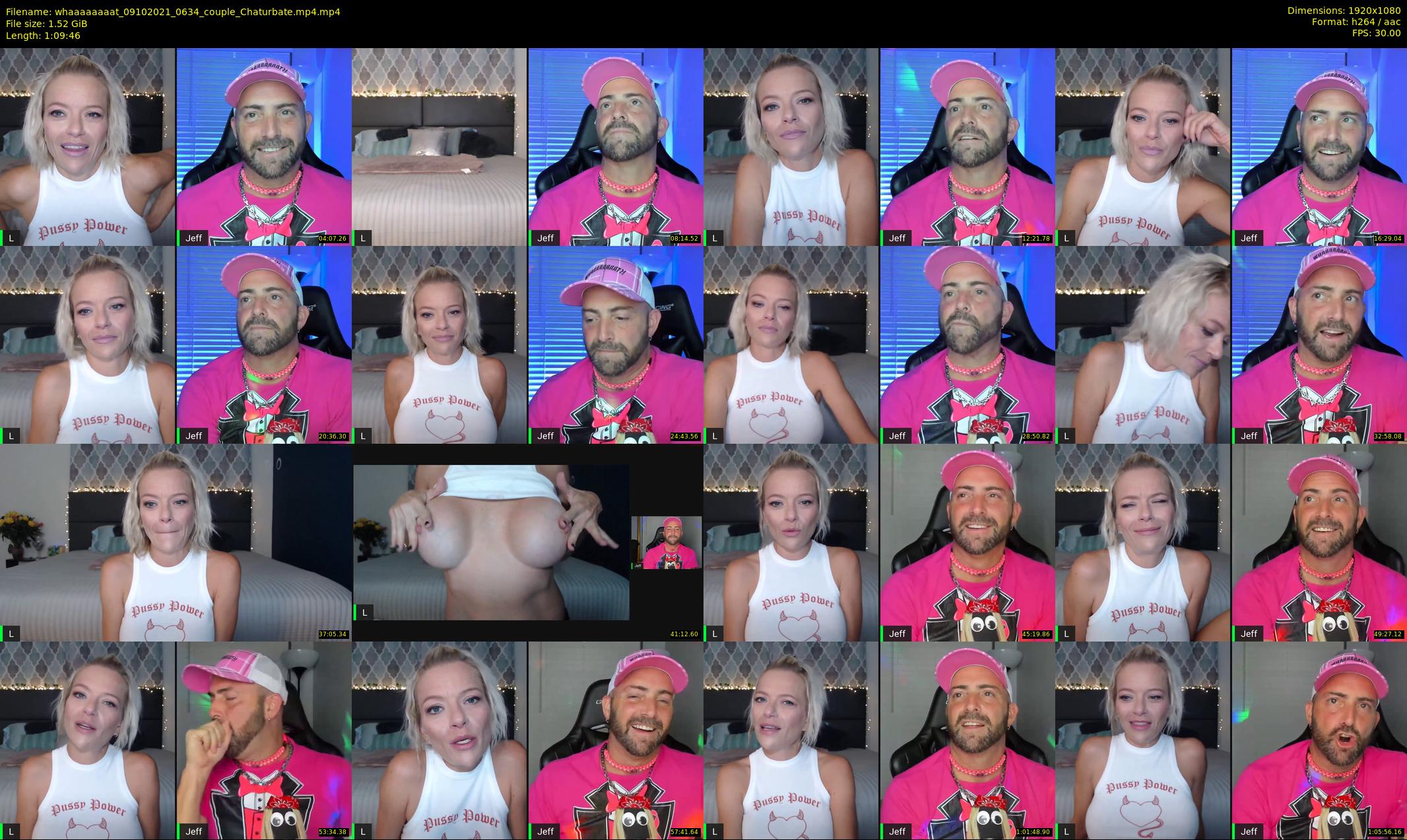 whaaaaaaaat — 70 minute Chaturbate couple cam show recording, 1080p, Oct 9, 2021