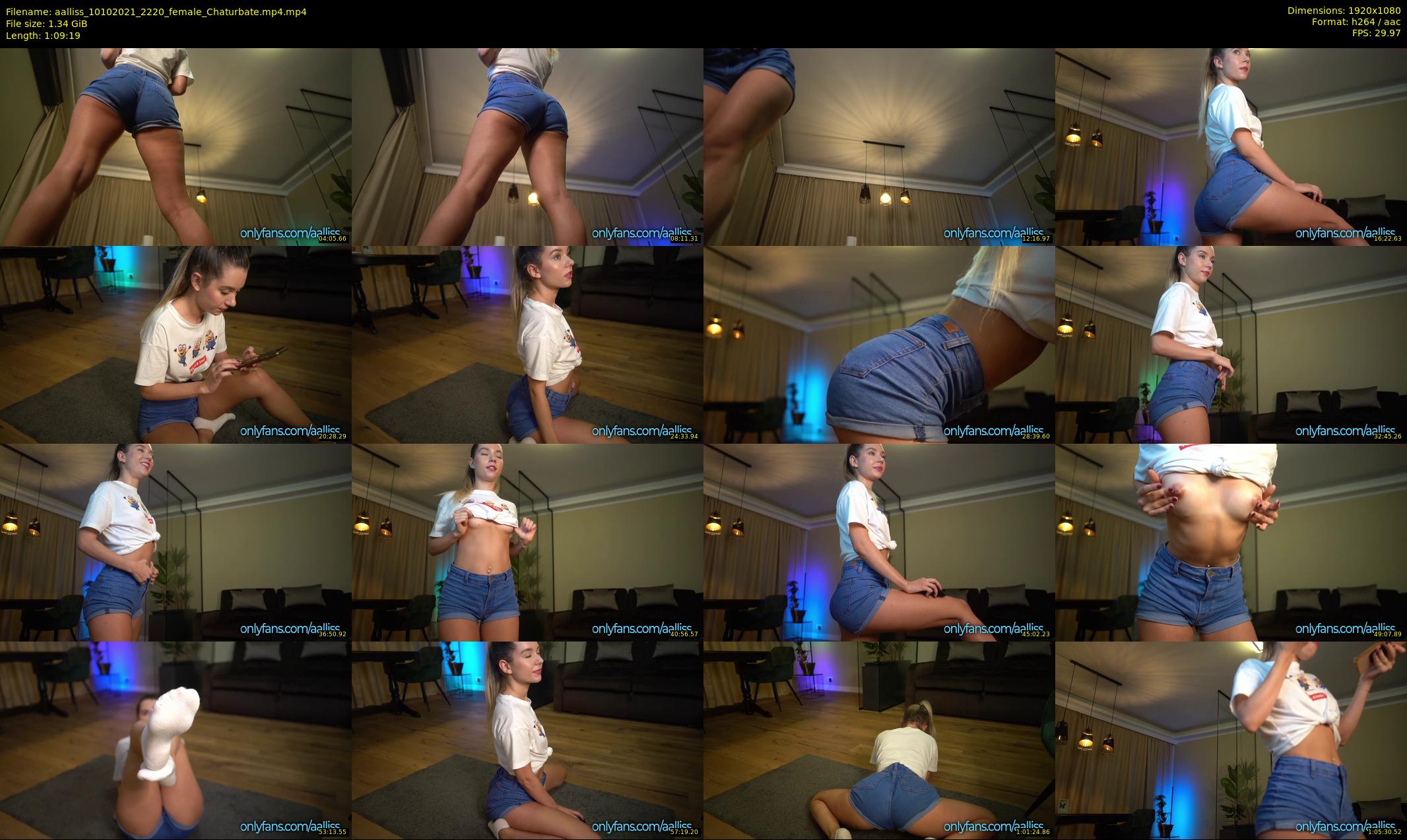 aalliss — 70 minute Chaturbate female cam show recording, 1080p, Oct 10, 2021