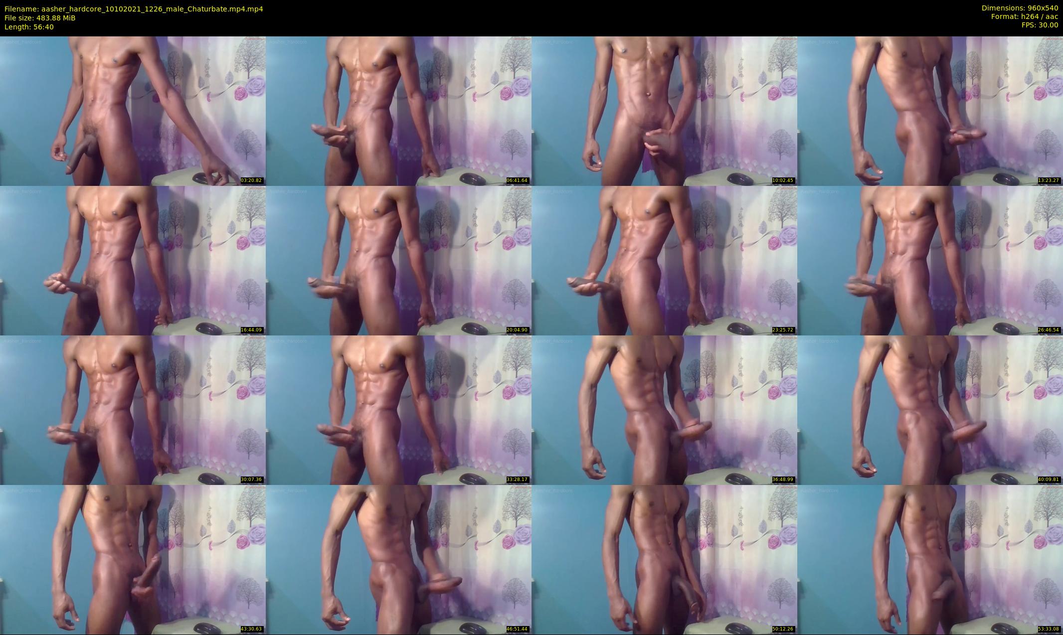 aasher_hardcore — 57 minute Chaturbate male cam show recording, 480p, Oct 10, 2021