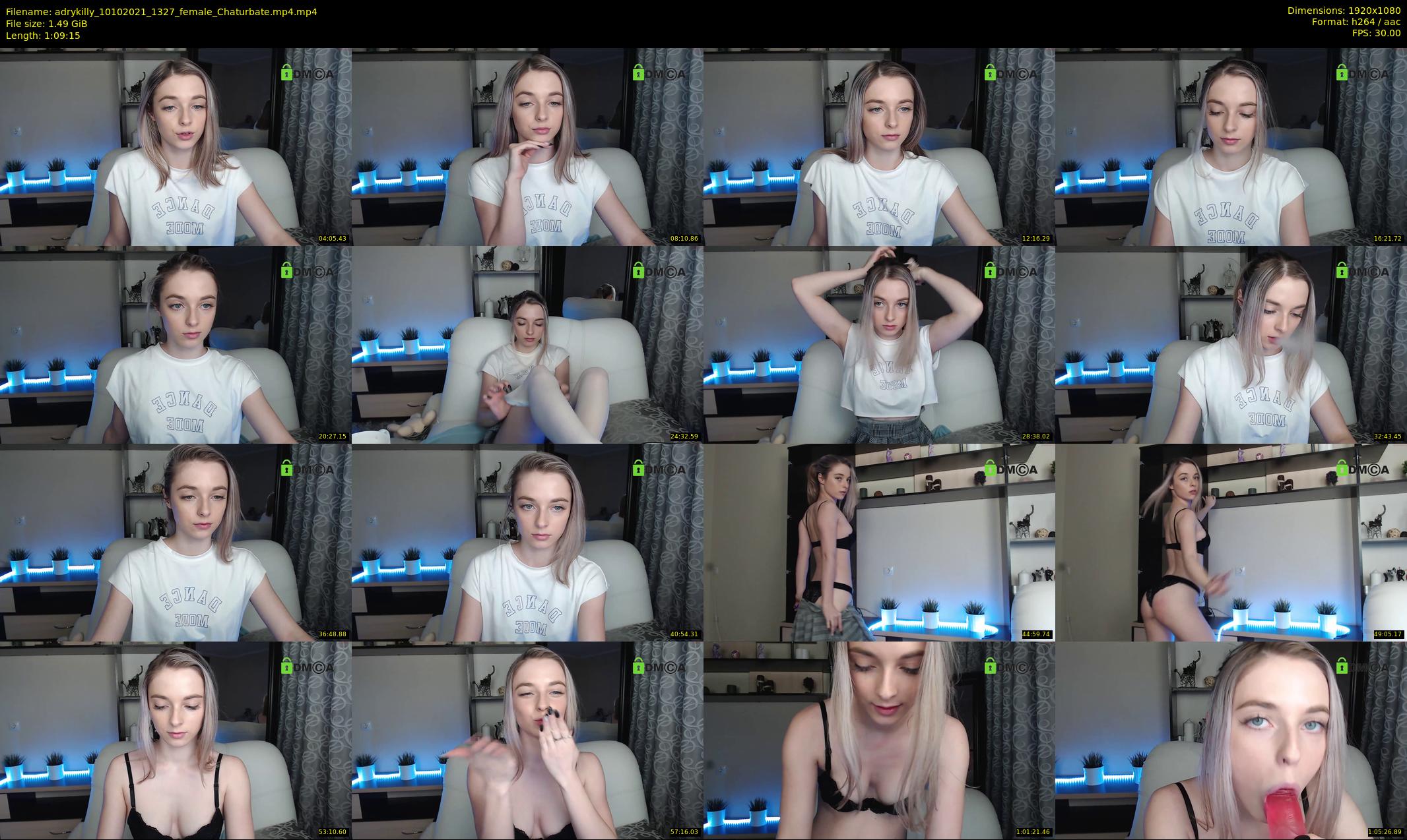 adrykilly — 70 minute Chaturbate female cam show recording, 1080p, Oct 10, 2021