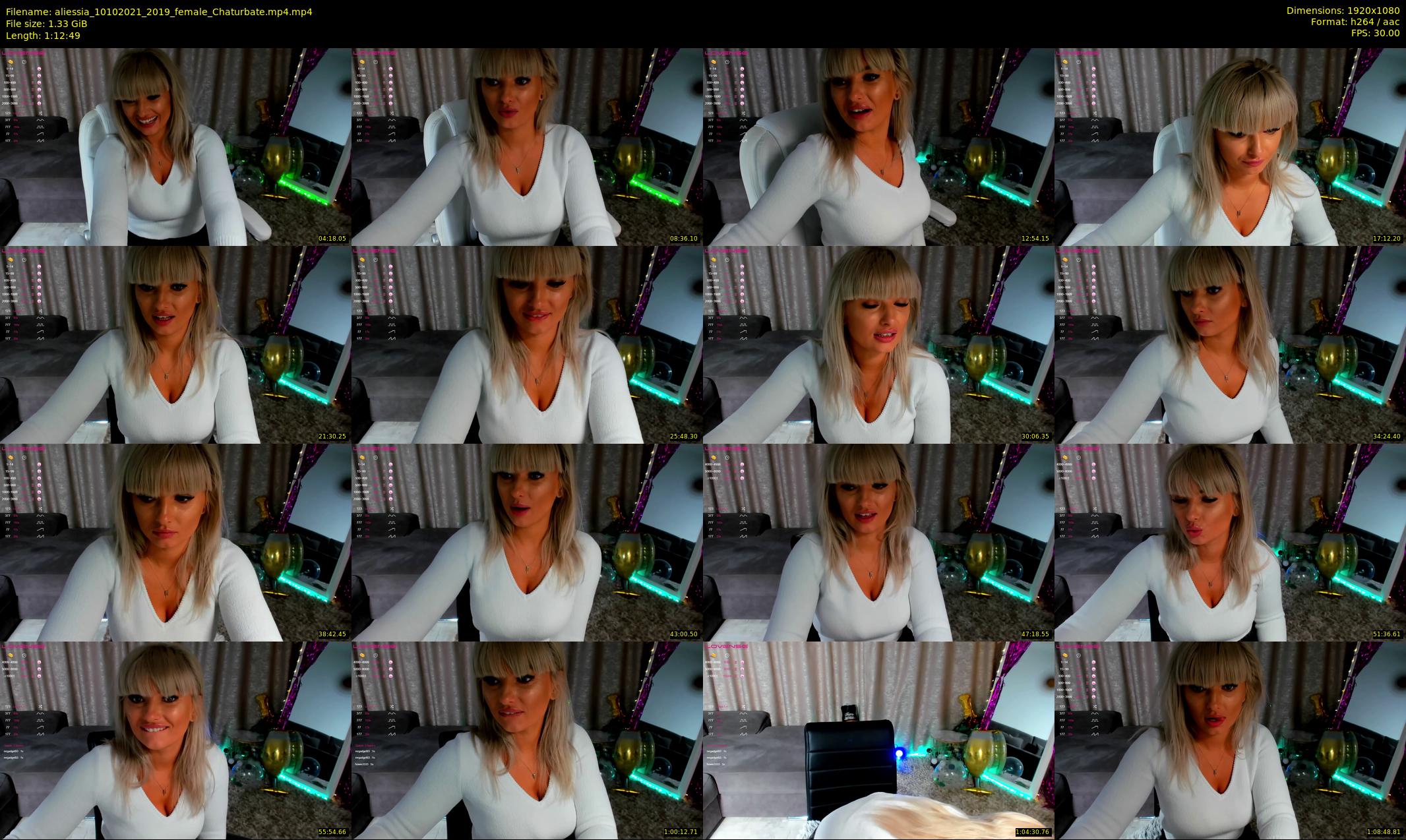 aliessia — 73 minute Chaturbate female cam show recording, 1080p, Oct 10, 2021