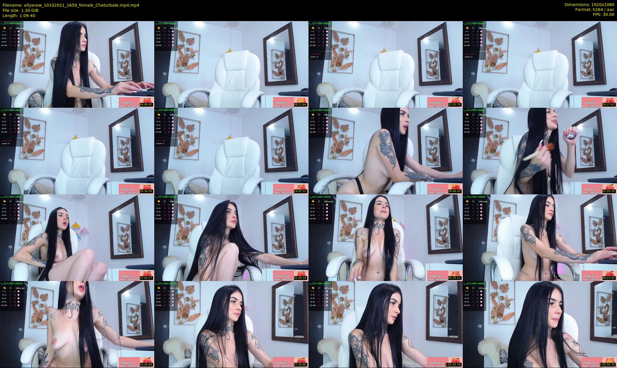 allysnow — 70 minute Chaturbate female cam show recording, 1080p, Oct 10, 2021
