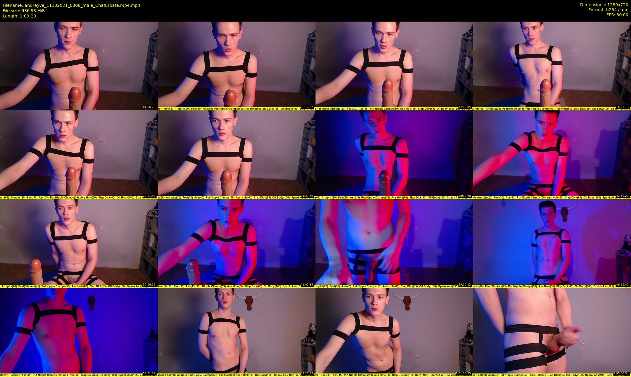 andreyve — 70 minute Chaturbate male cam show recording, 720p, Oct 11, 2021