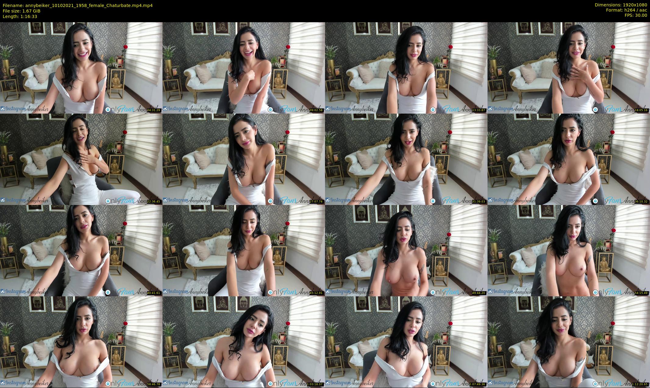 annybeiker — 77 minute Chaturbate female cam show recording, 1080p, Oct 10, 2021