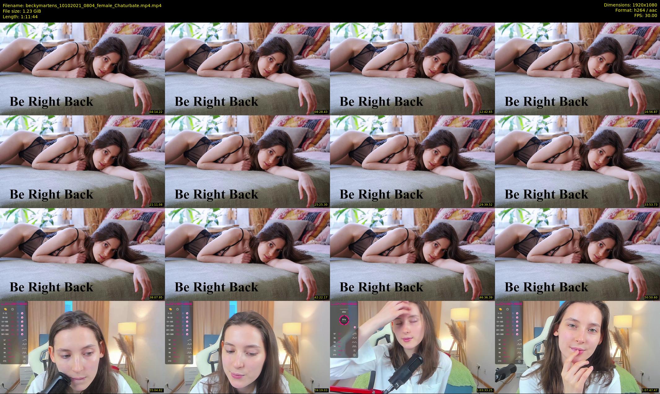 beckymartens — 72 minute Chaturbate female cam show recording, 1080p, Oct 10, 2021