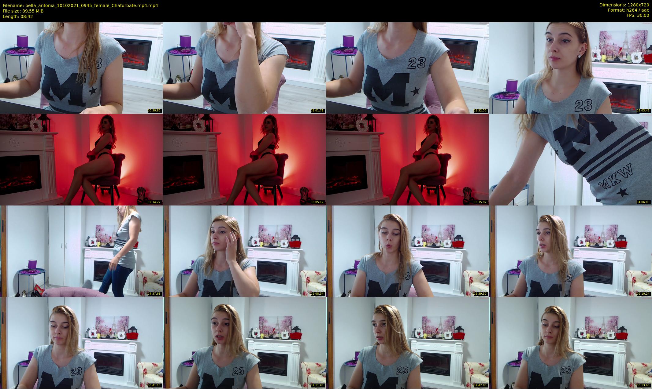 bella_antonia — 9 minute Chaturbate female cam show recording, 720p, Oct 10, 2021