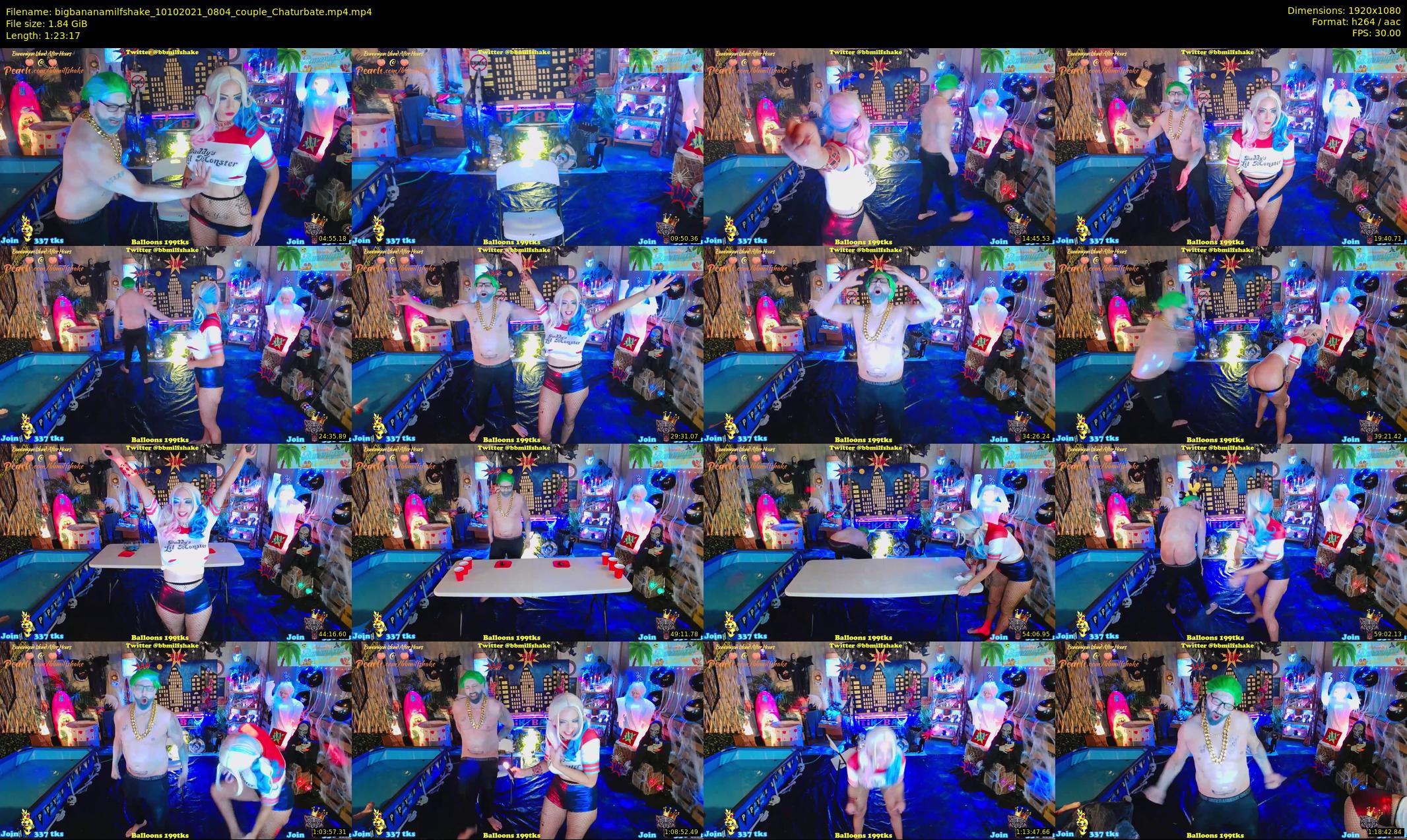 bigbananamilfshake — 84 minute Chaturbate couple cam show recording, 1080p, Oct 10, 2021