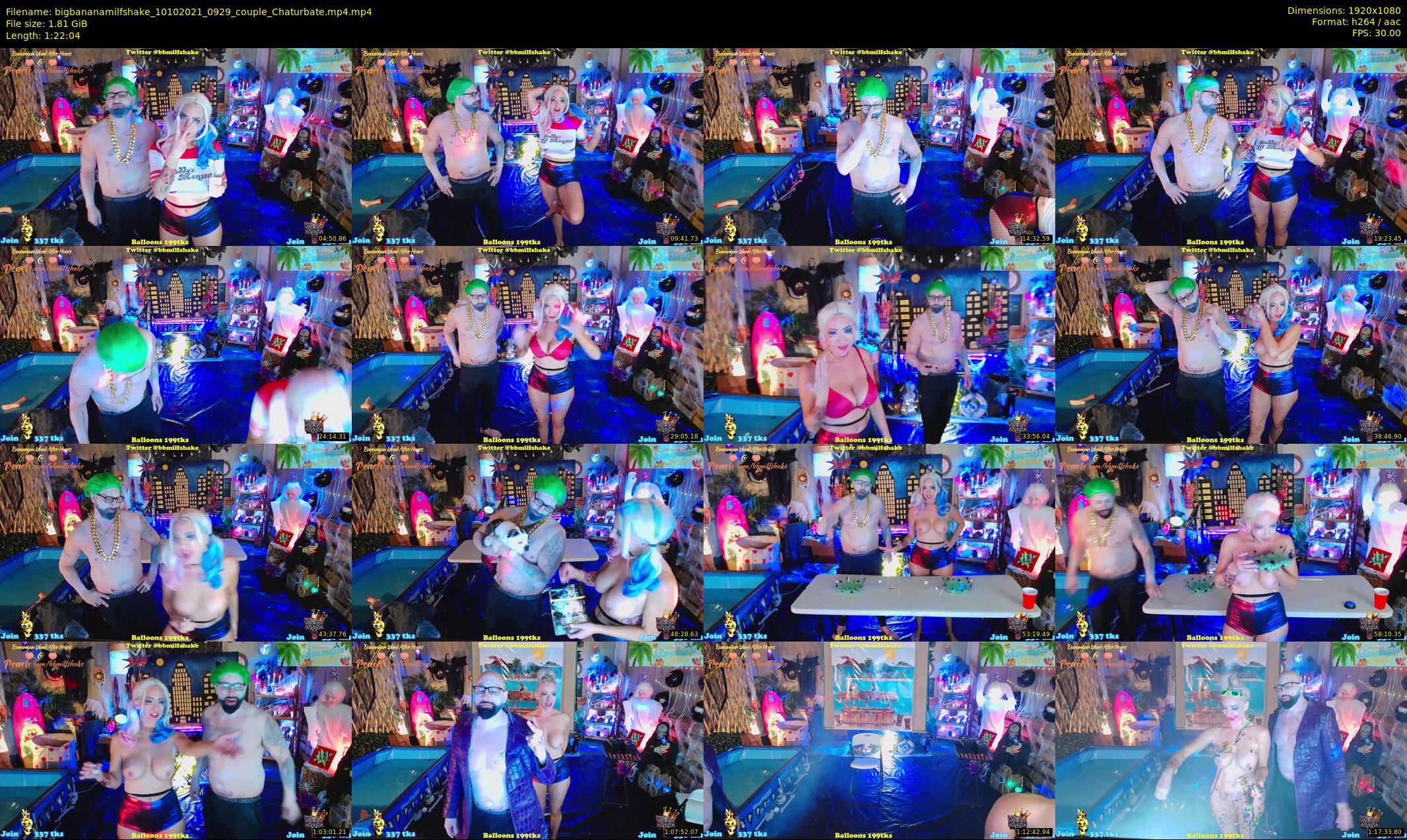 bigbananamilfshake — 83 minute Chaturbate couple cam show recording, 1080p, Oct 10, 2021