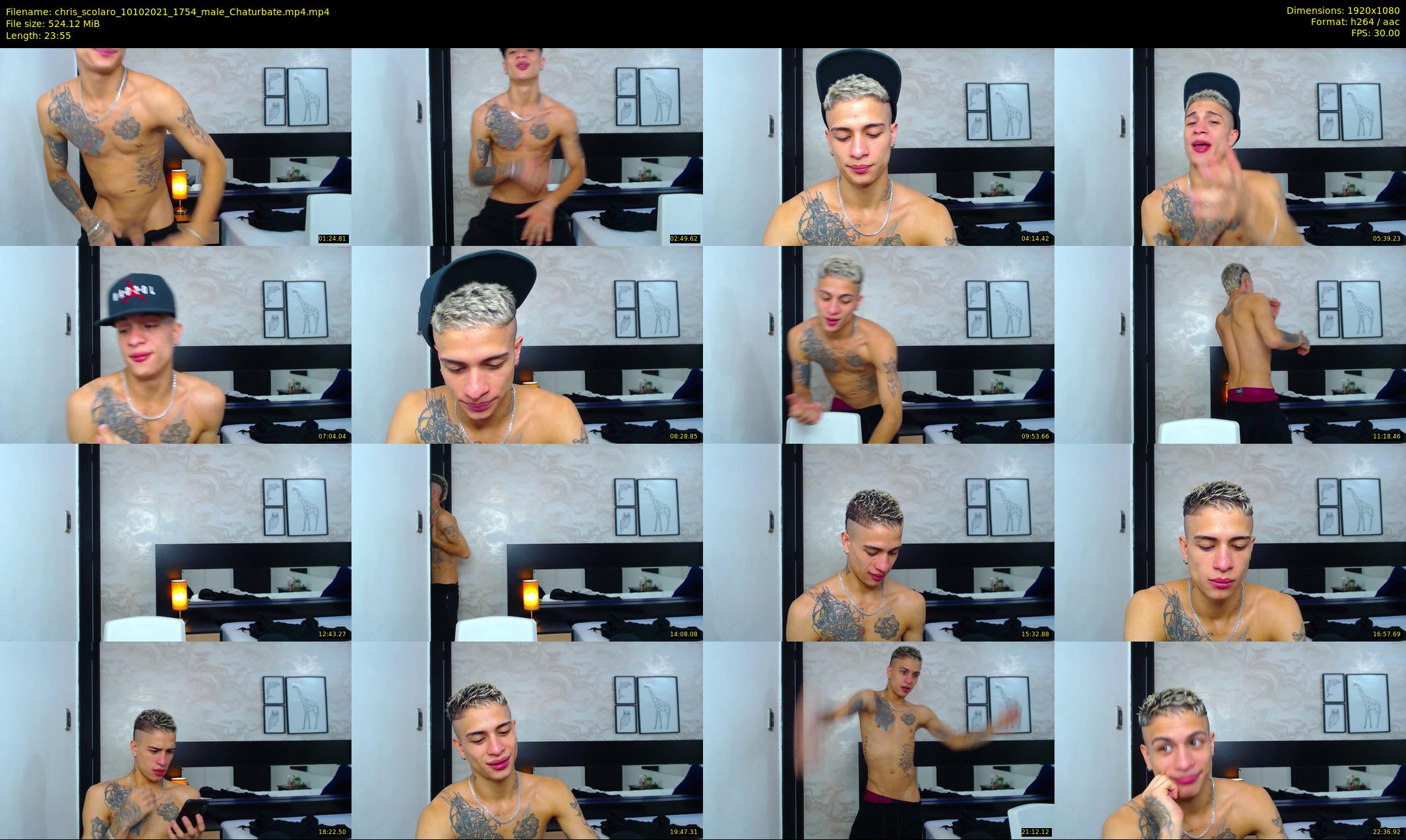 chris_scolaro — 24 minute Chaturbate male cam show recording, 1080p, Oct 10, 2021