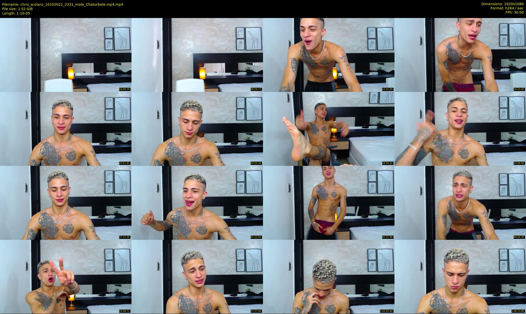 chris_scolaro — 71 minute Chaturbate male cam show recording, 1080p, Oct 10, 2021