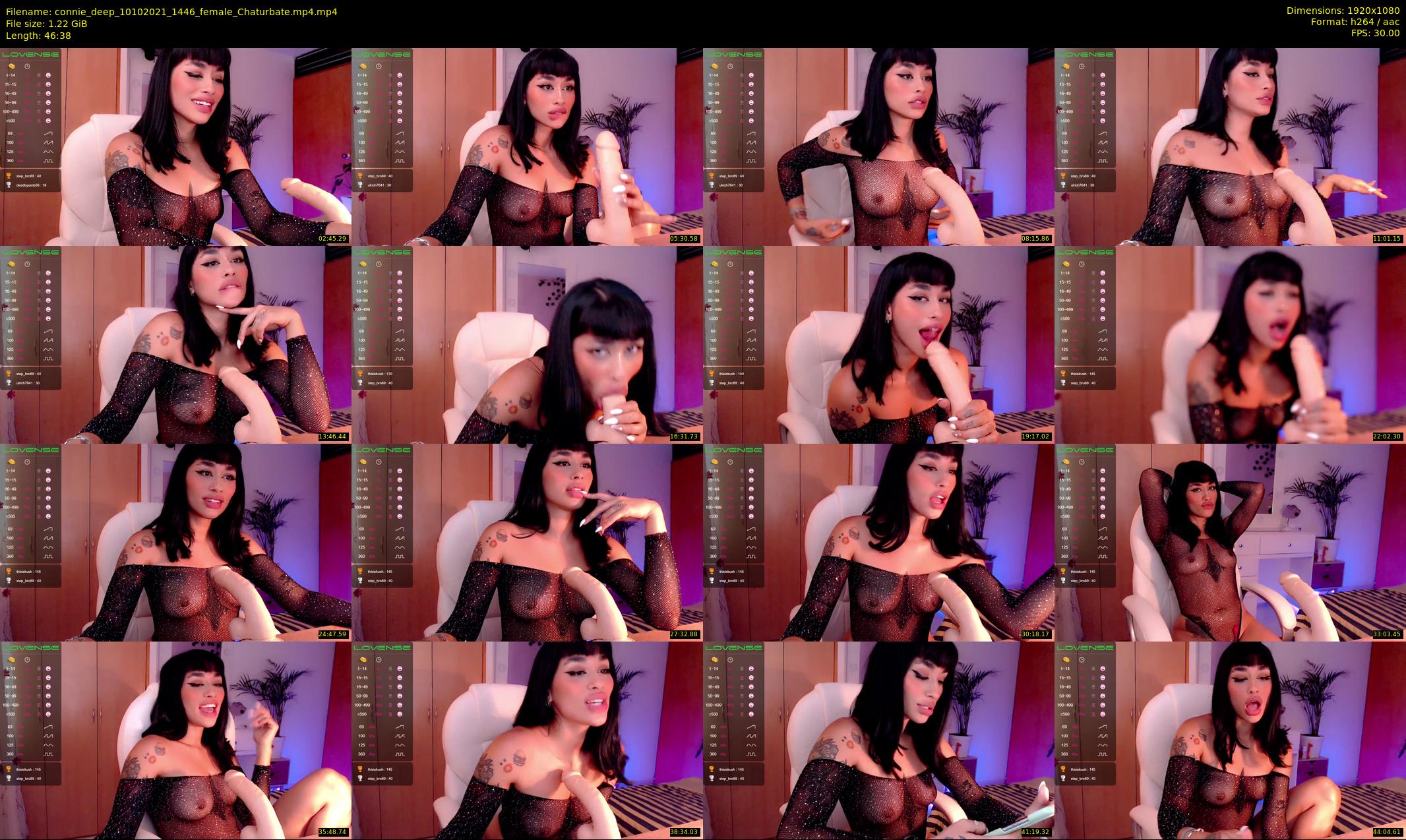 connie_deep — 47 minute Chaturbate female cam show recording, 1080p, Oct 10, 2021