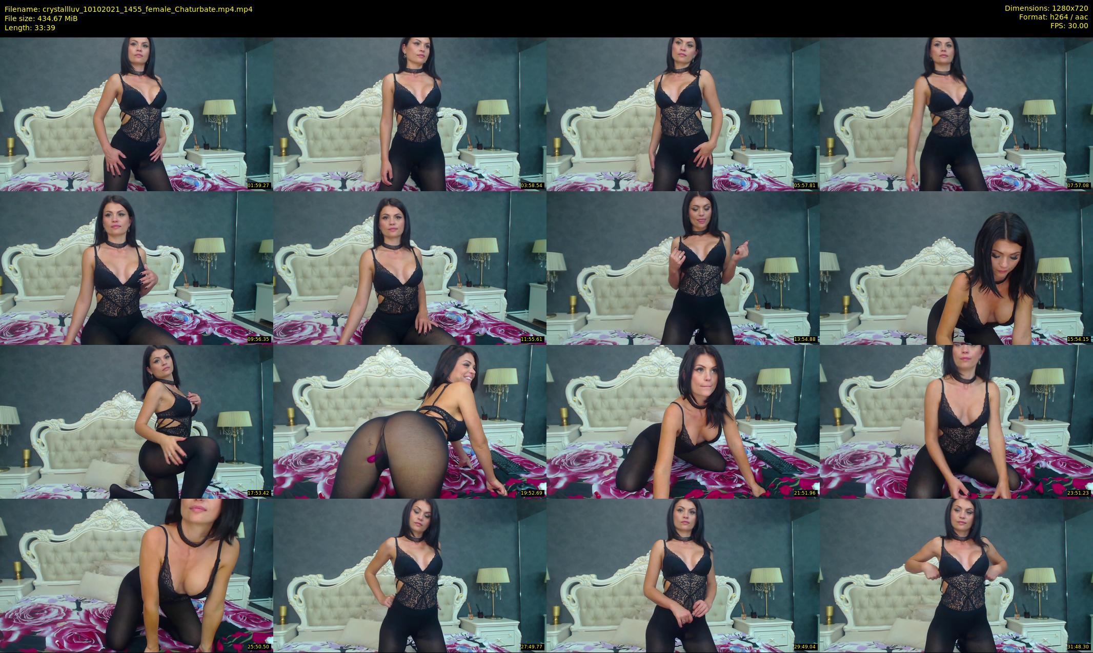 crystallluv — 34 minute Chaturbate female cam show recording, 720p, Oct 10, 2021