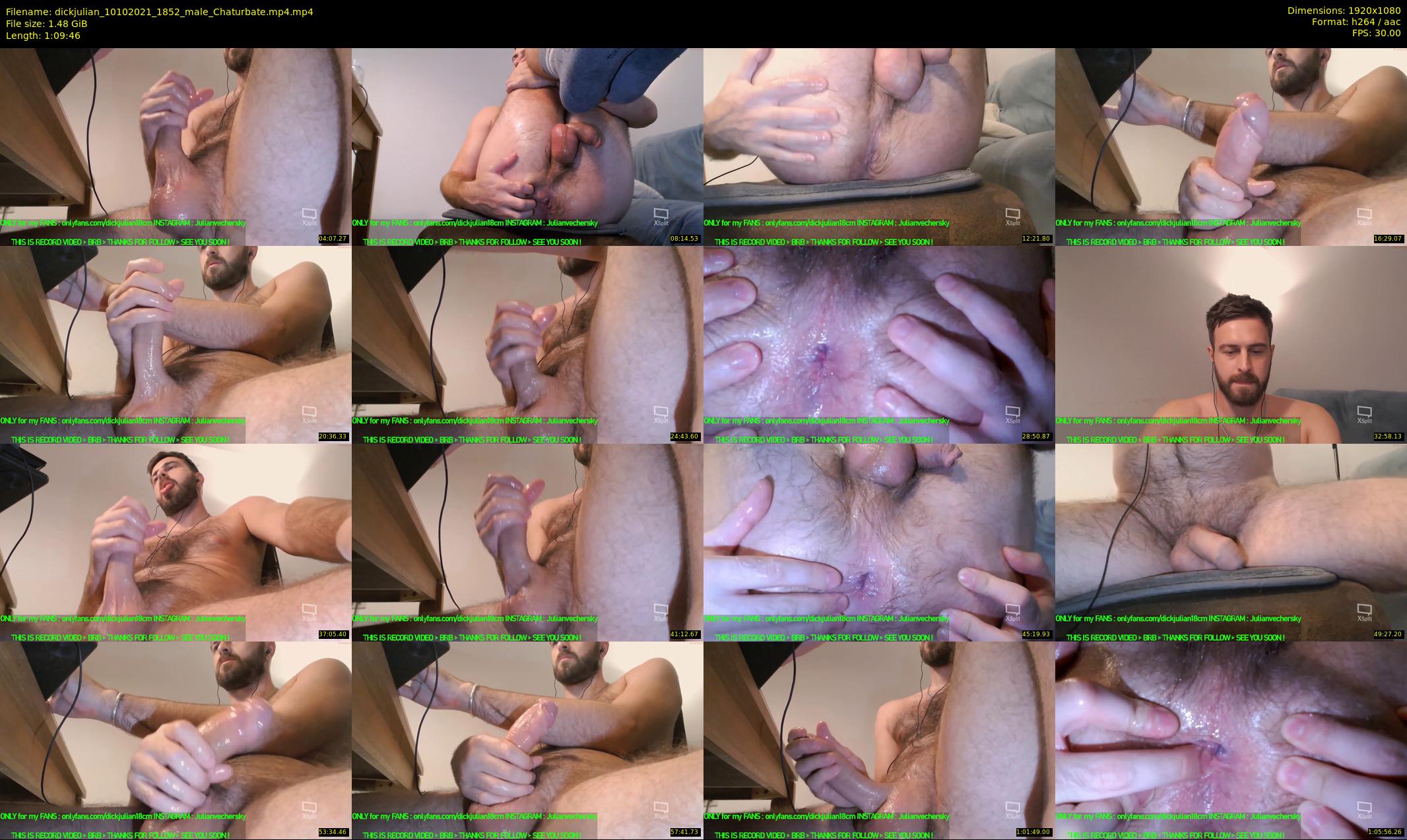 dickjulian — 70 minute Chaturbate male cam show recording, 1080p, Oct 10, 2021