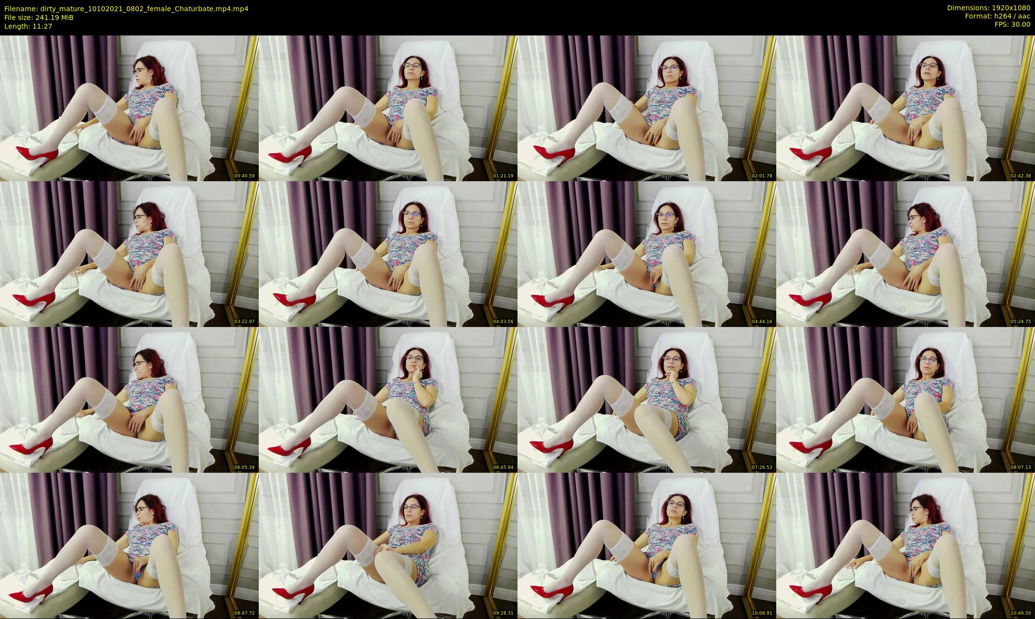 dirty_mature — 12 minute Chaturbate female cam show recording, 1080p, Oct 10, 2021