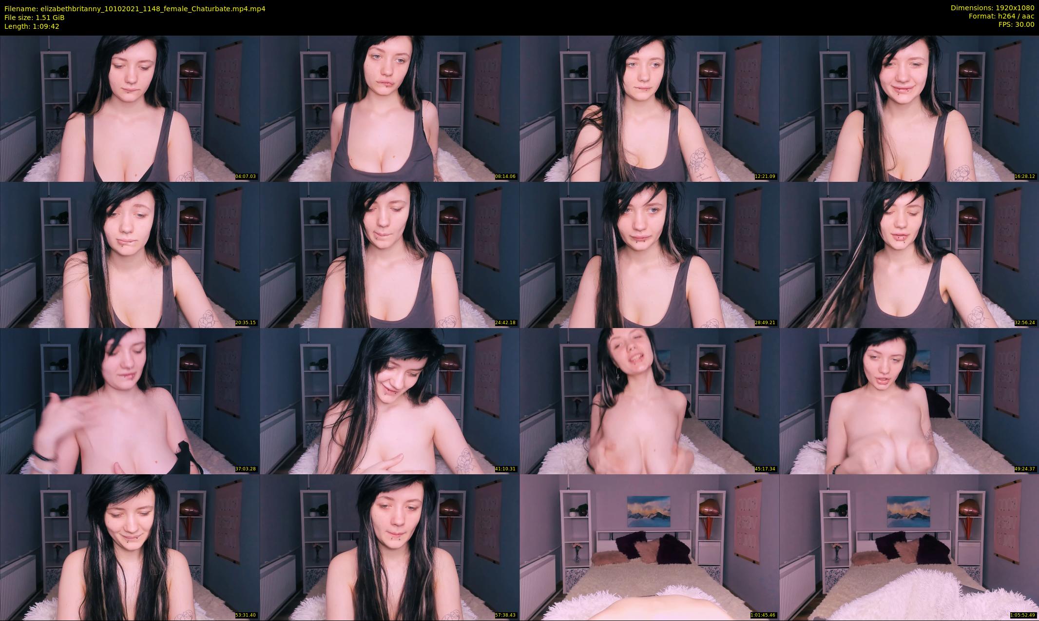 elizabethbritanny — 70 minute Chaturbate female cam show recording, 1080p, Oct 10, 2021