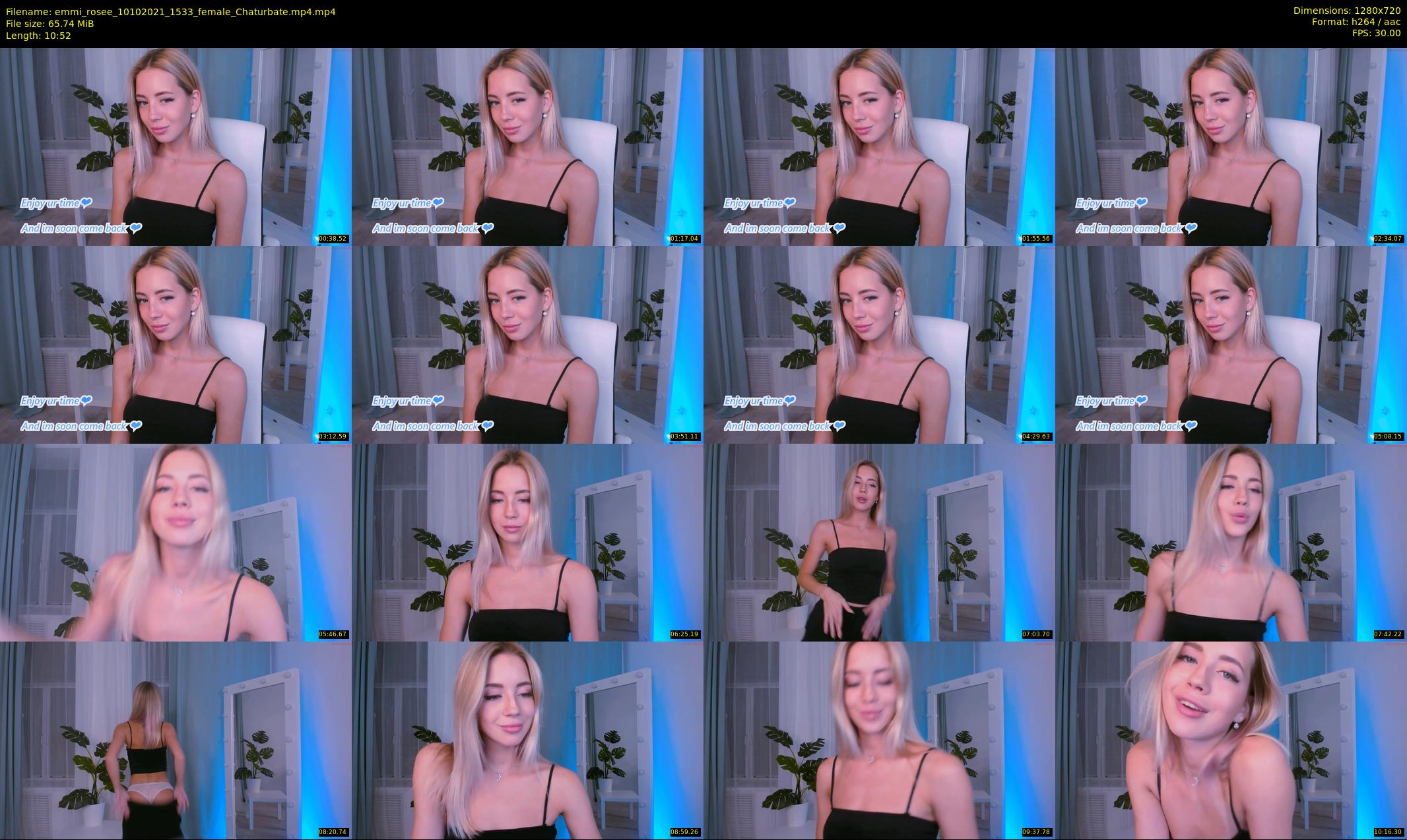 emmi_rosee — 11 minute Chaturbate female cam show recording, 720p, Oct 10, 2021