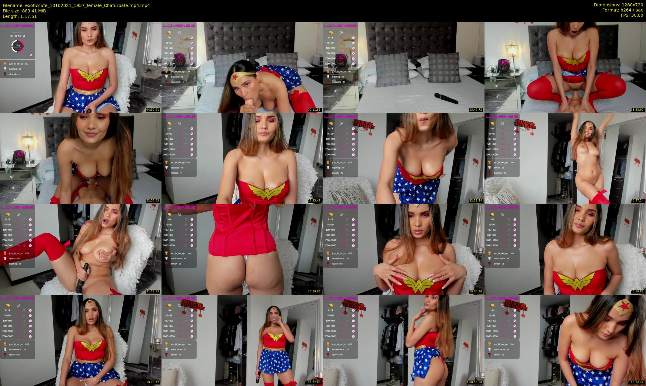 exoticcute — 78 minute Chaturbate female cam show recording, 720p, Oct 10, 2021